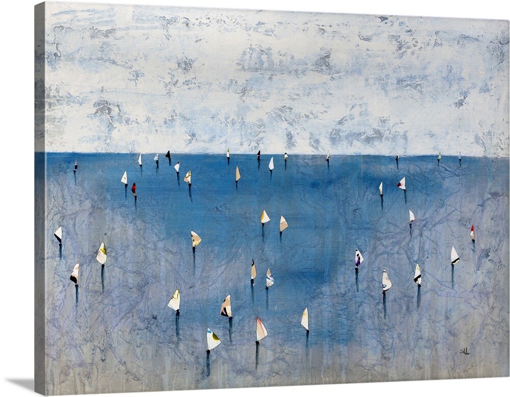 GreatBigCanvas 2624015-24-40X30 Windward Way Ix Perrell Fine Art 30-in H x 40-in W Abstract Print on Canvas