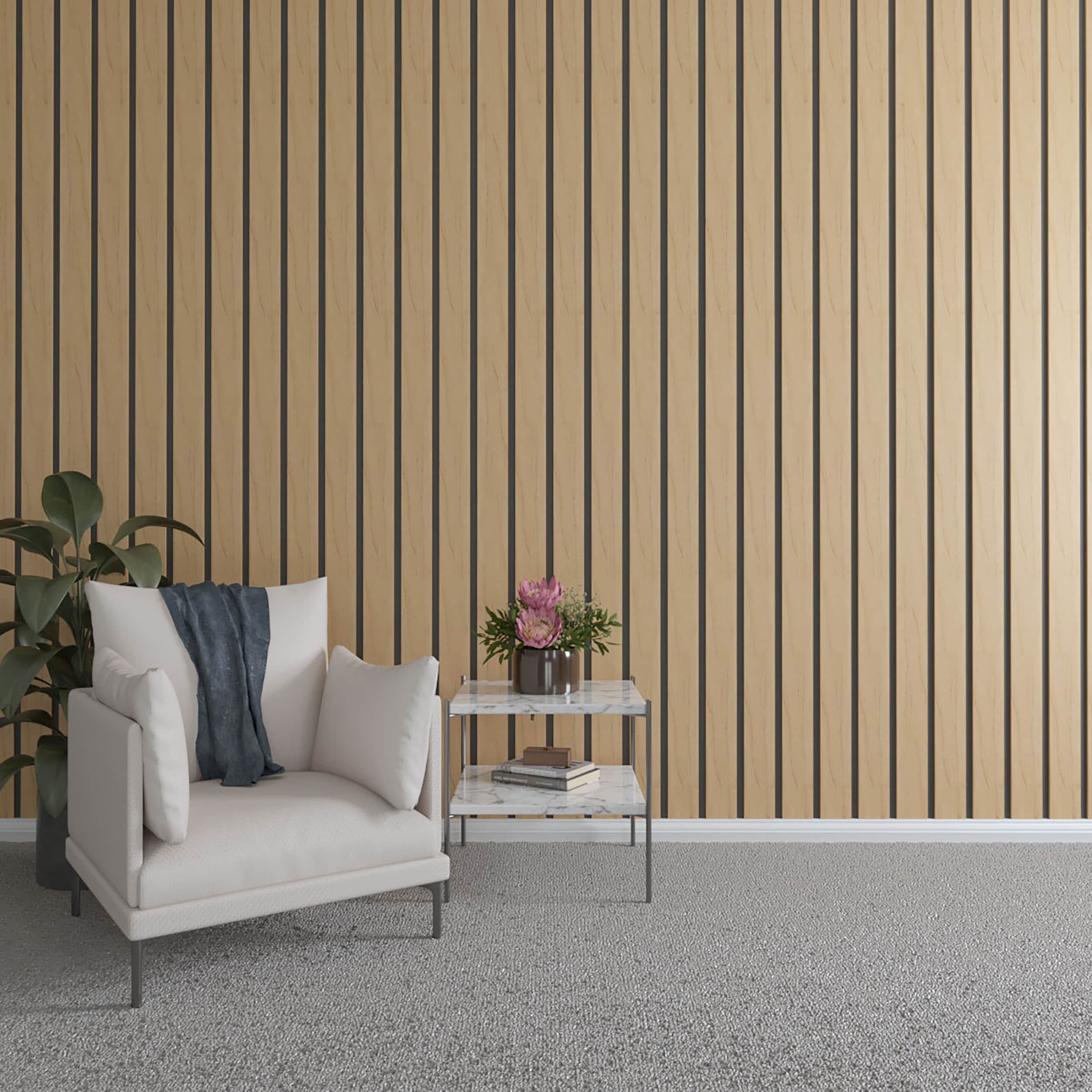 Ekena Millwork SWW55X94X0375MA 4-in x 7.83-ft Unfinished Smooth Maple Maple Wall Plank ( 11 -Pack , Covers 28.72-sq ft )