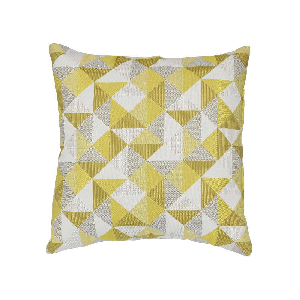 Astella TP24-FA13 Pacifica Throw Pillows Geometric Ruskin Yellow Square Throw Pillow