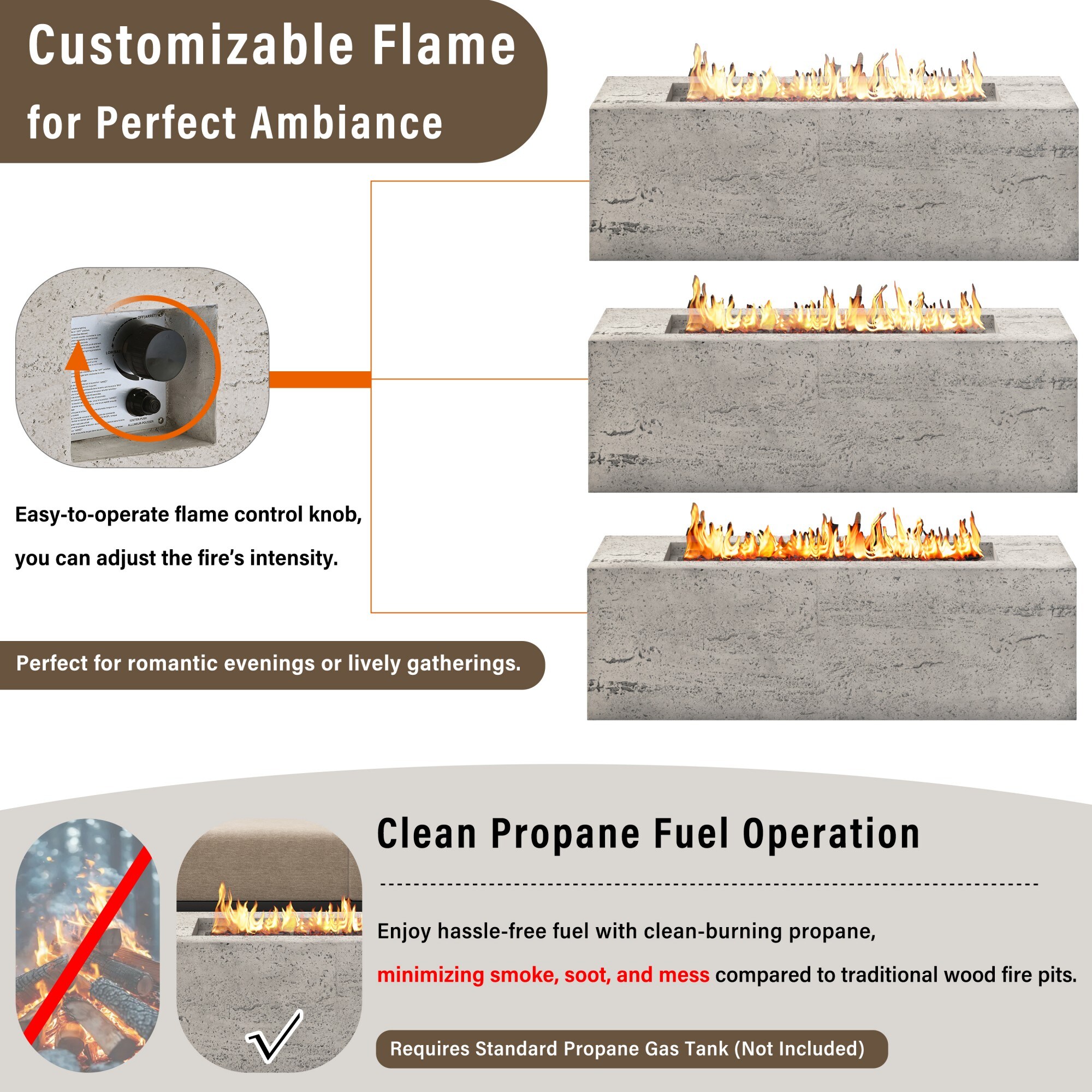 Sunrinx MG16-GAS-23 Outdoor-Gas-Firepits - View #7
