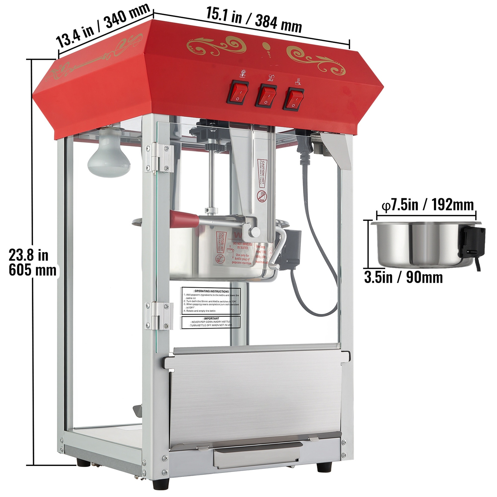 Vorene J-8VE7H6OCR2IJ Popcorn-Makers - View #5