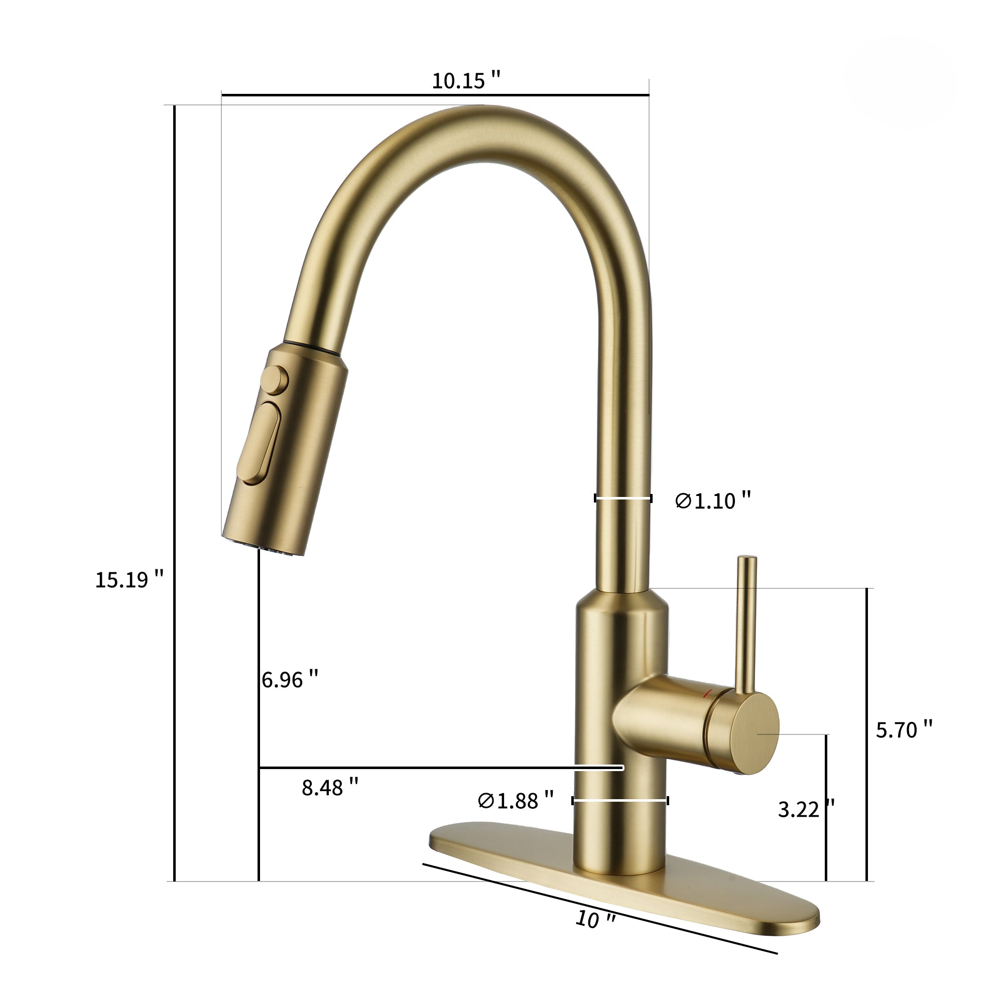 Boyel Living BL-APS244-BTG Kitchen-Faucets - View #2
