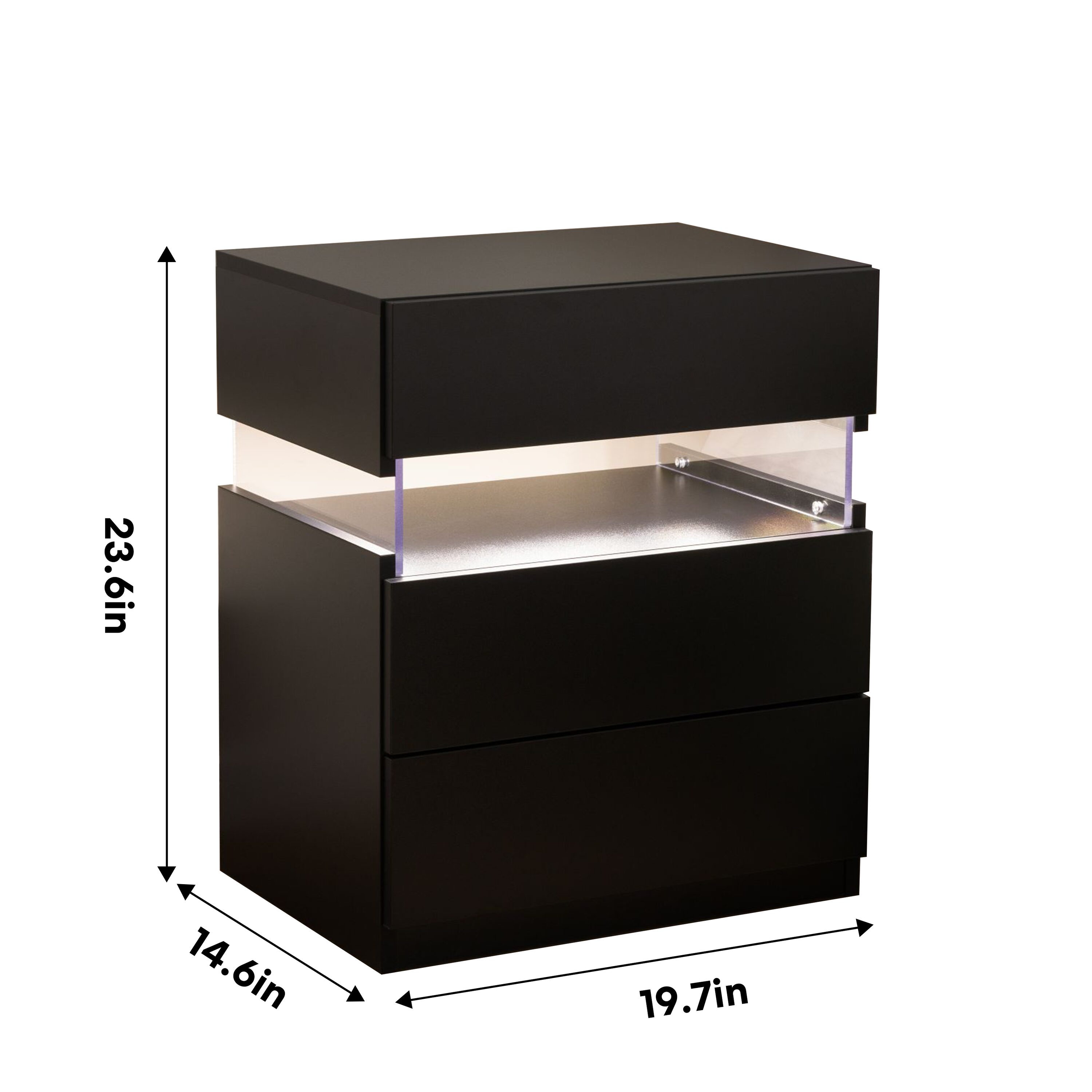 Clihome CL-JH052-014BK-N nightstands - View #4