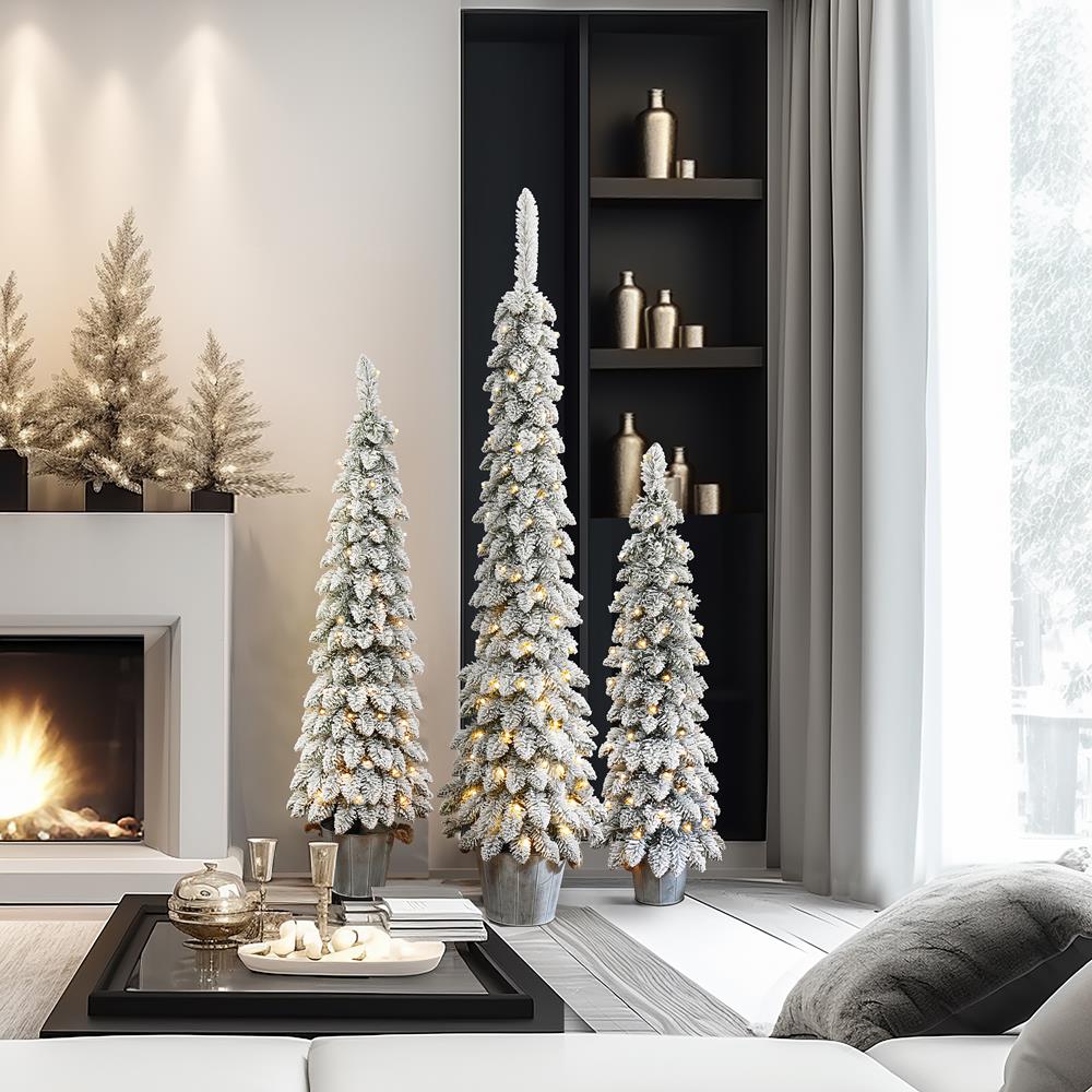 LuxenHome WHAP2047 Artificial-Christmas-Trees - View #2