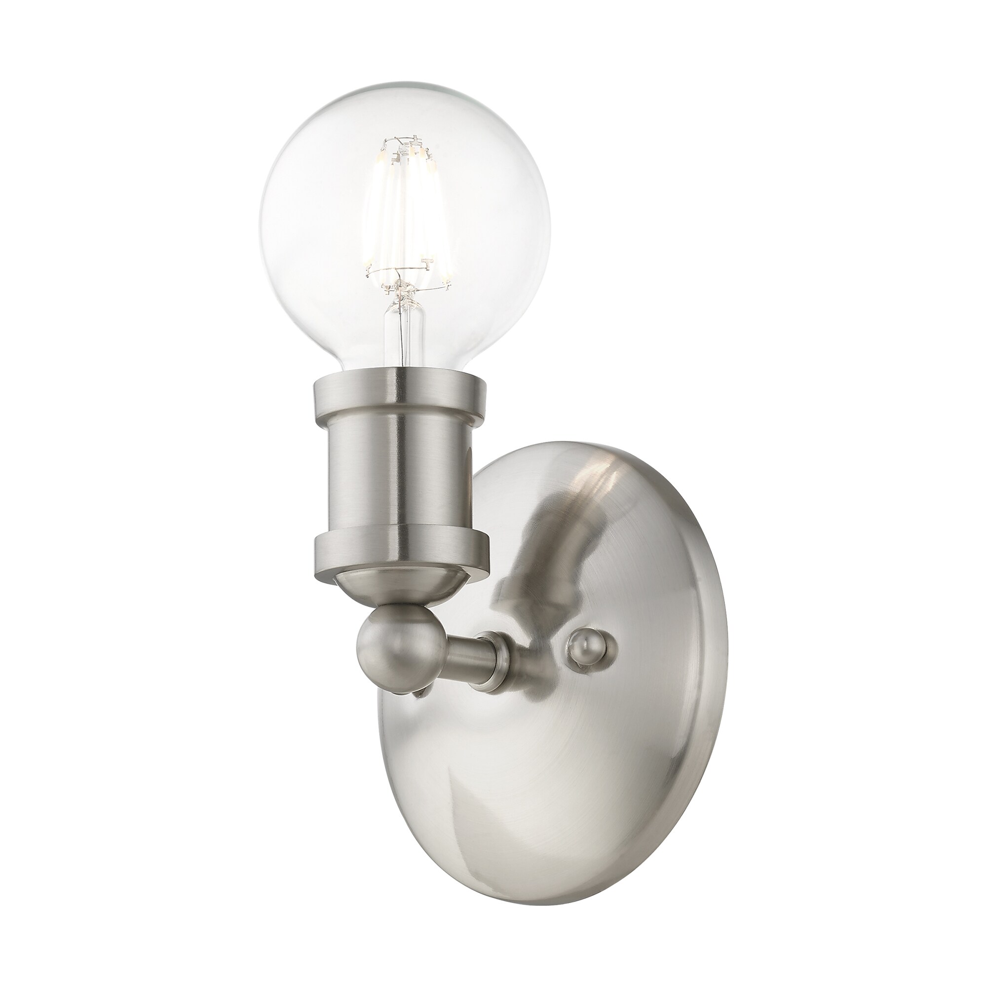 Lansdale Brushed Nickel 5'' Contemporary Single-Light Vanity Sconce
