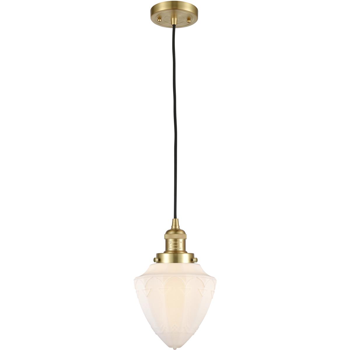 Innovations Lighting 2411528 201C-SG-G661-7 Franklin Restoration Bullet Mini Pendant
