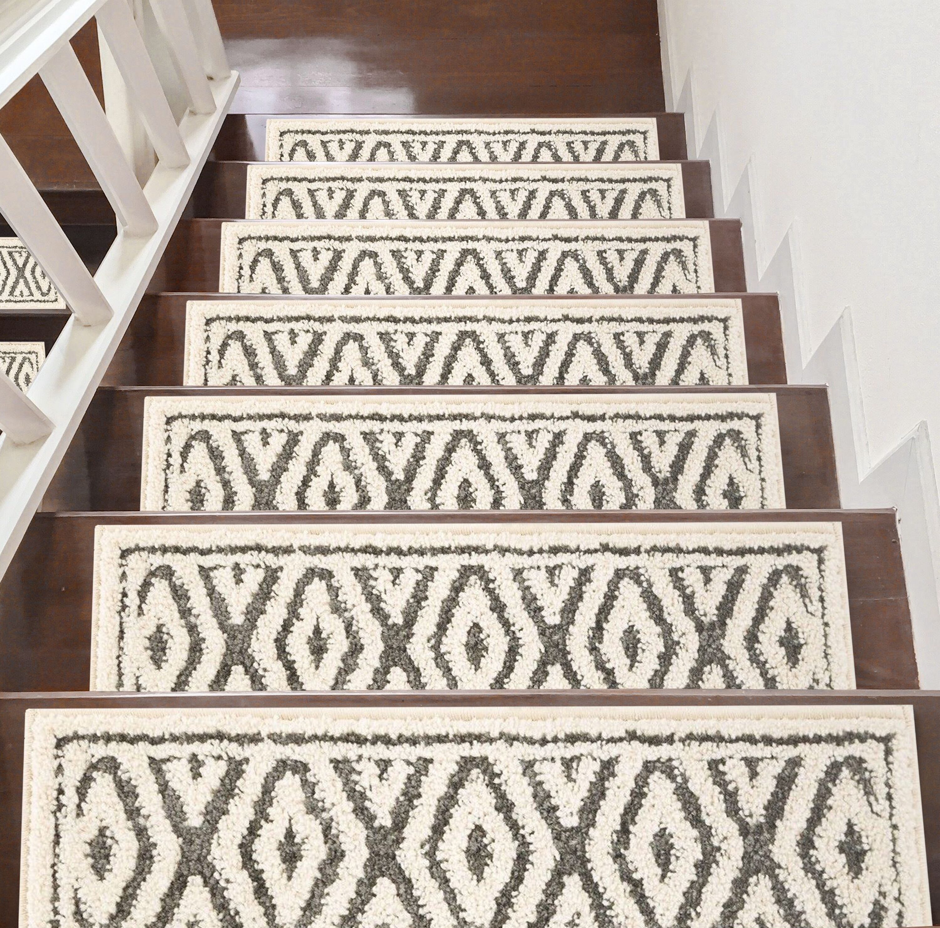 Stair Treads, Anti-slip Carpet Strips for Indoor Stairs, Stair