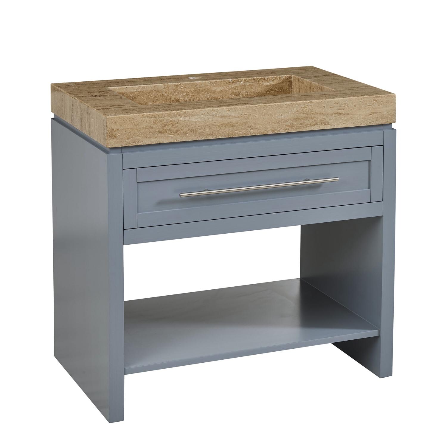 Silkroad Exclusive C01036GC-T0136TRC Bath-Vanity-Combo - View #6