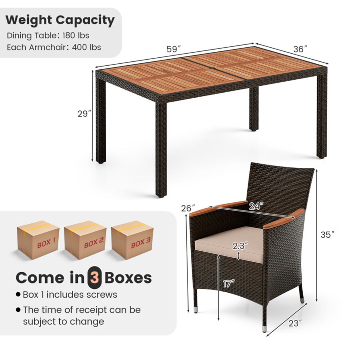 Mondawe MO-16084BK-NY Patio-Dining-Sets - View #8