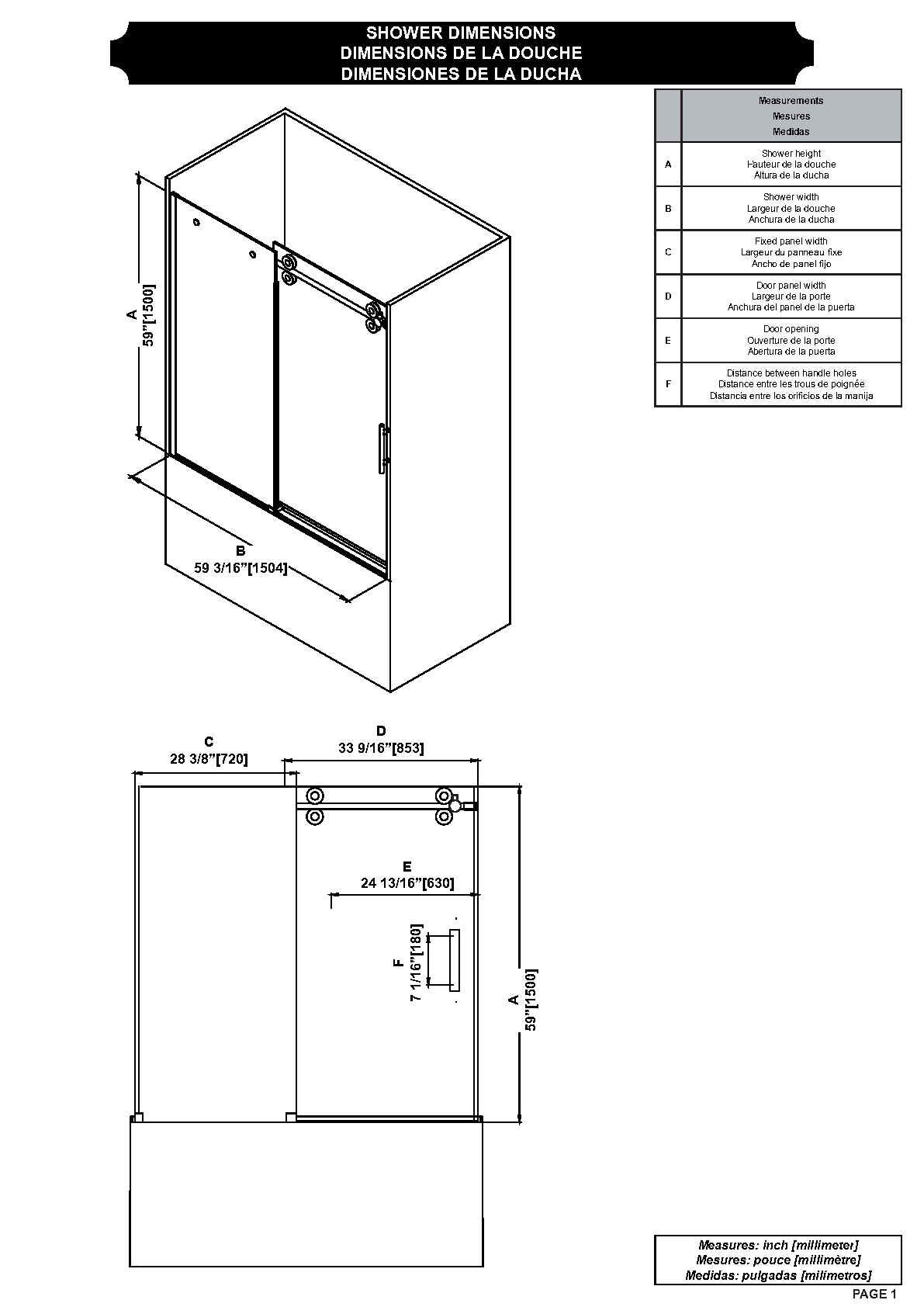 OVE Decors SYDNEY-CHTD Bathtub-Doors - View #10