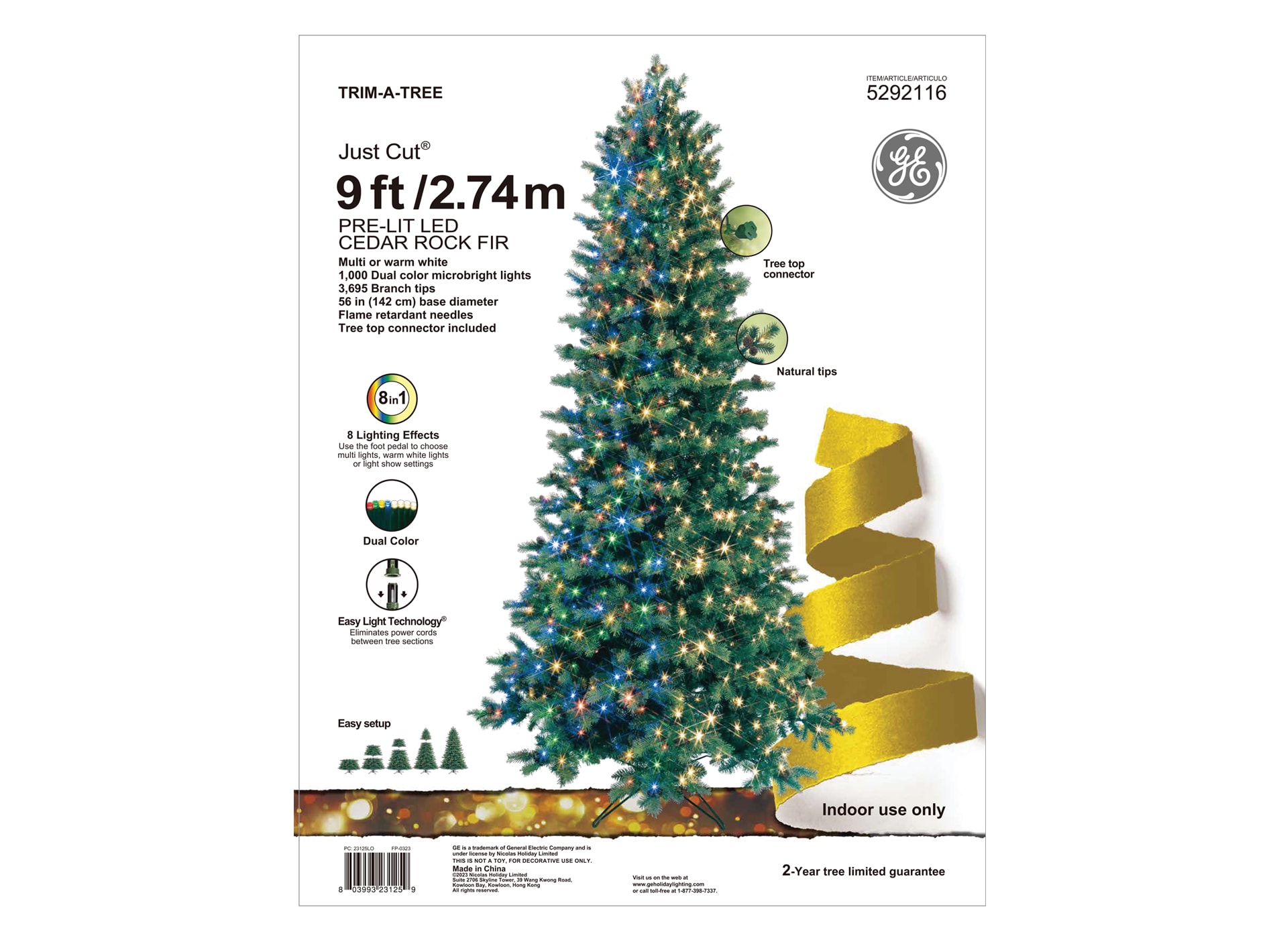 ge cedar rock fir tree