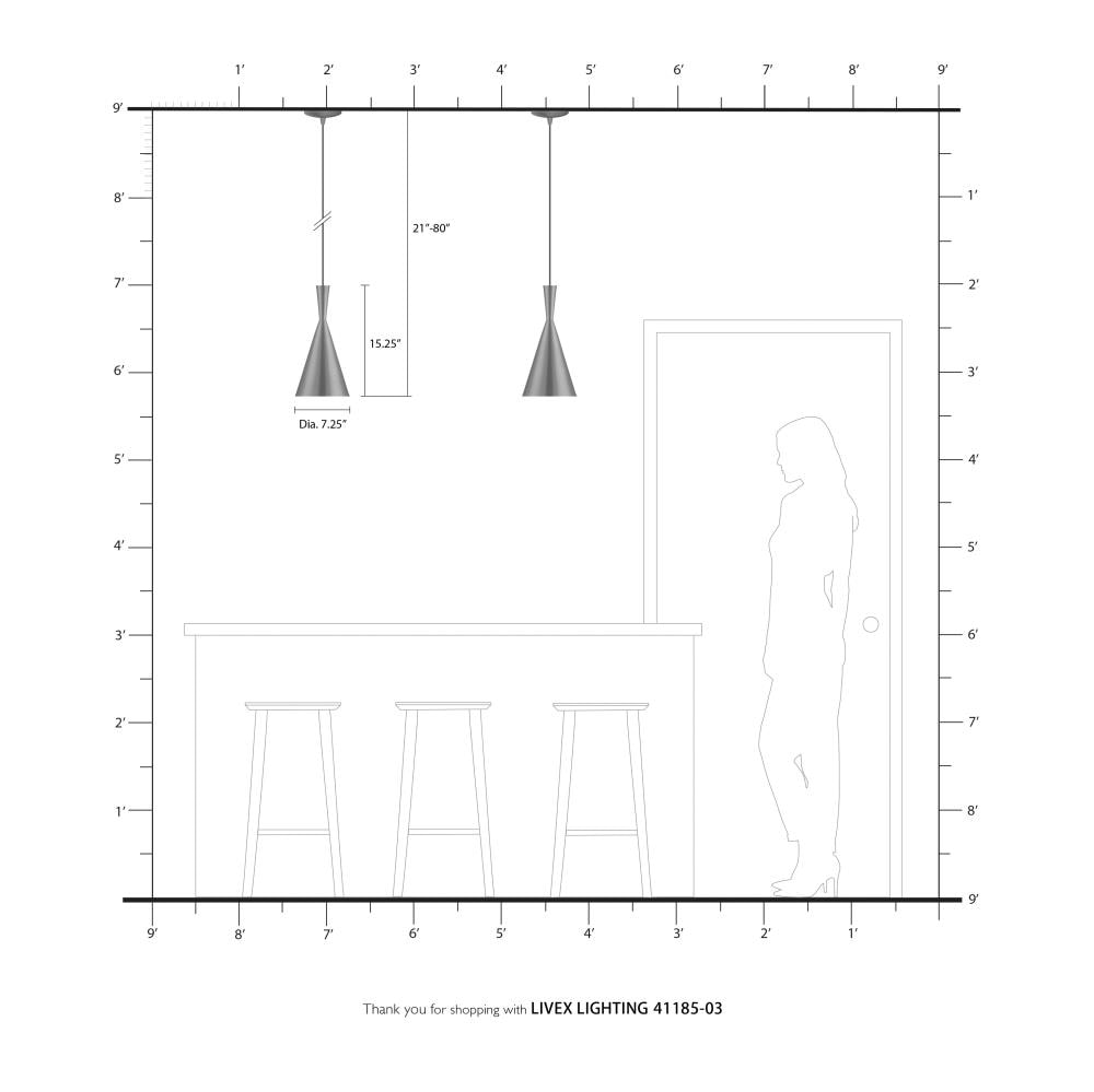 Mini Dual-Cone Pendant Light in White with Gold Interior Finish