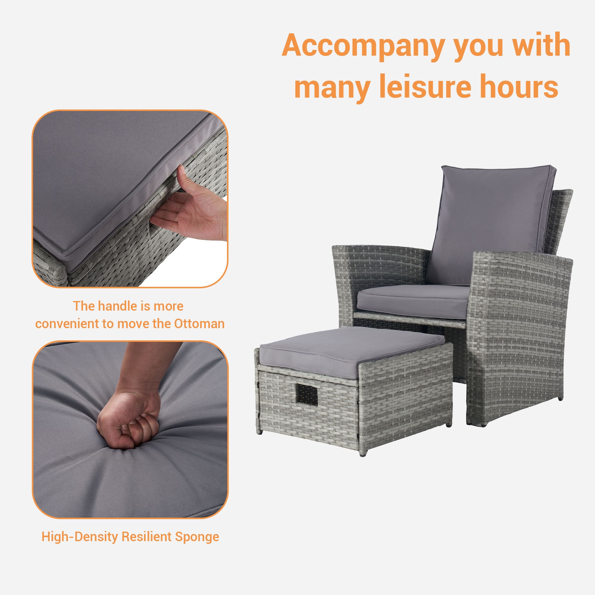 SANSTAR L-WS118-LY Patio-Conversation-Sets - View #5