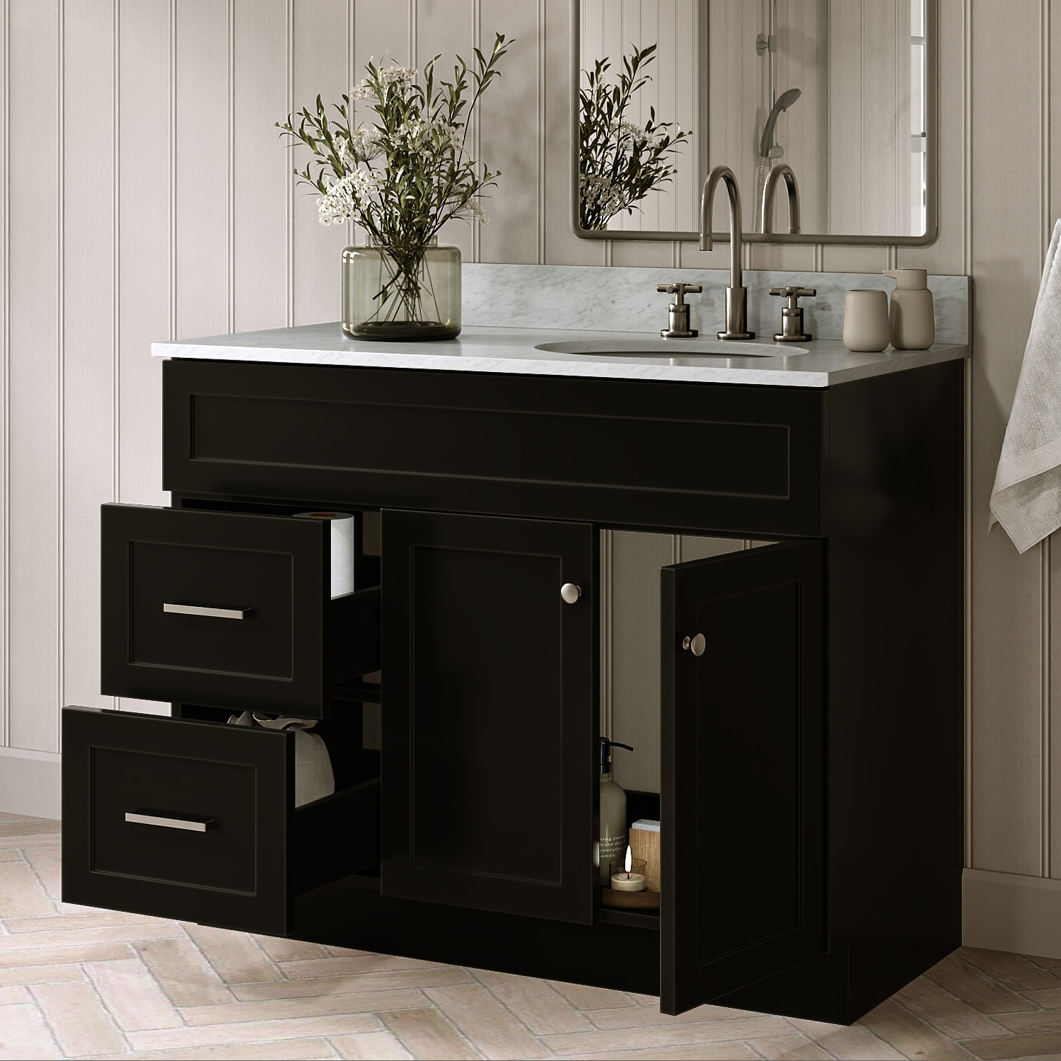 ARIEL F043SRCW2OVOBLK Bath-Vanity-Combo - View #3