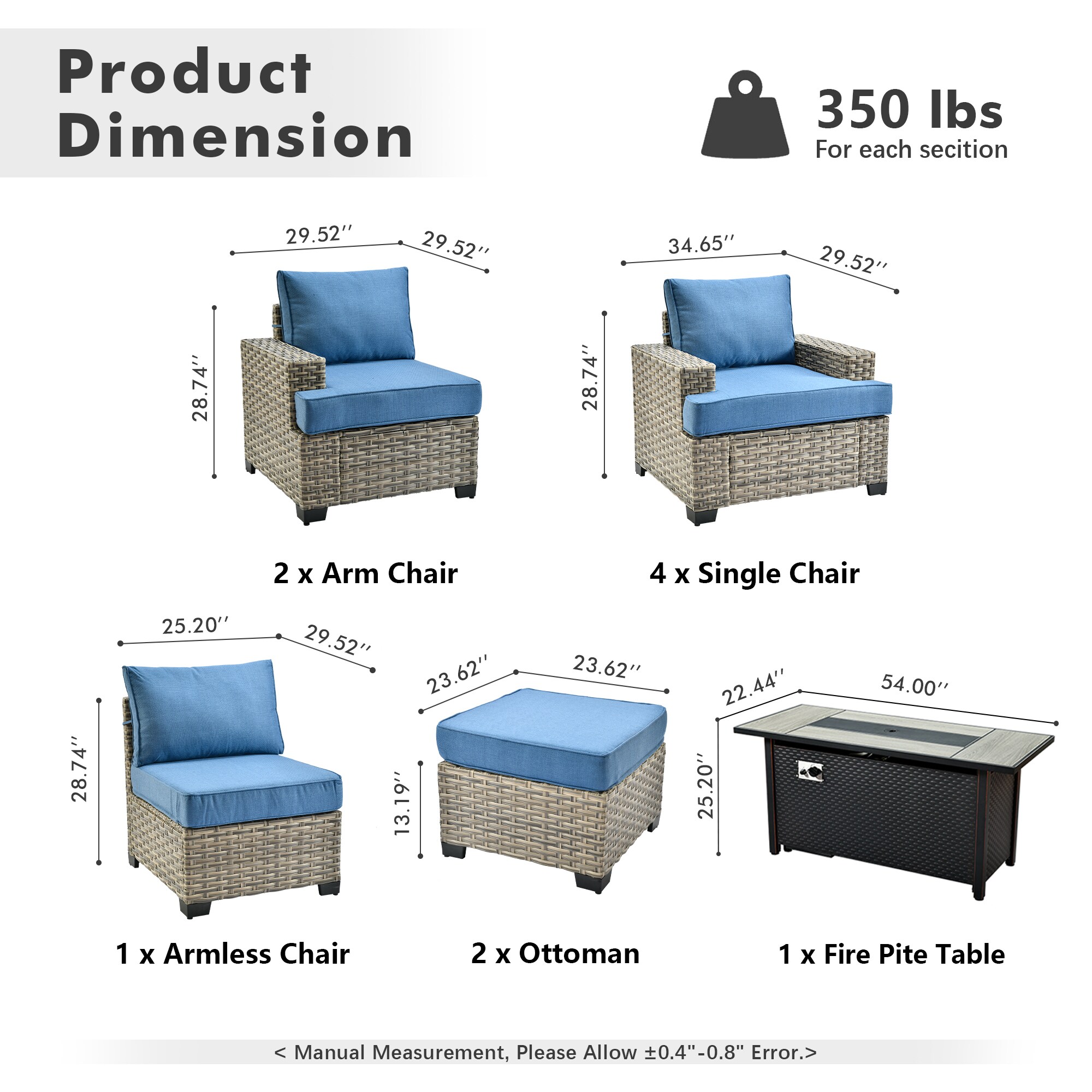 ALTRIGUS 6L-CFP8503-TBS510-AL Patio-Conversation-Sets - View #3
