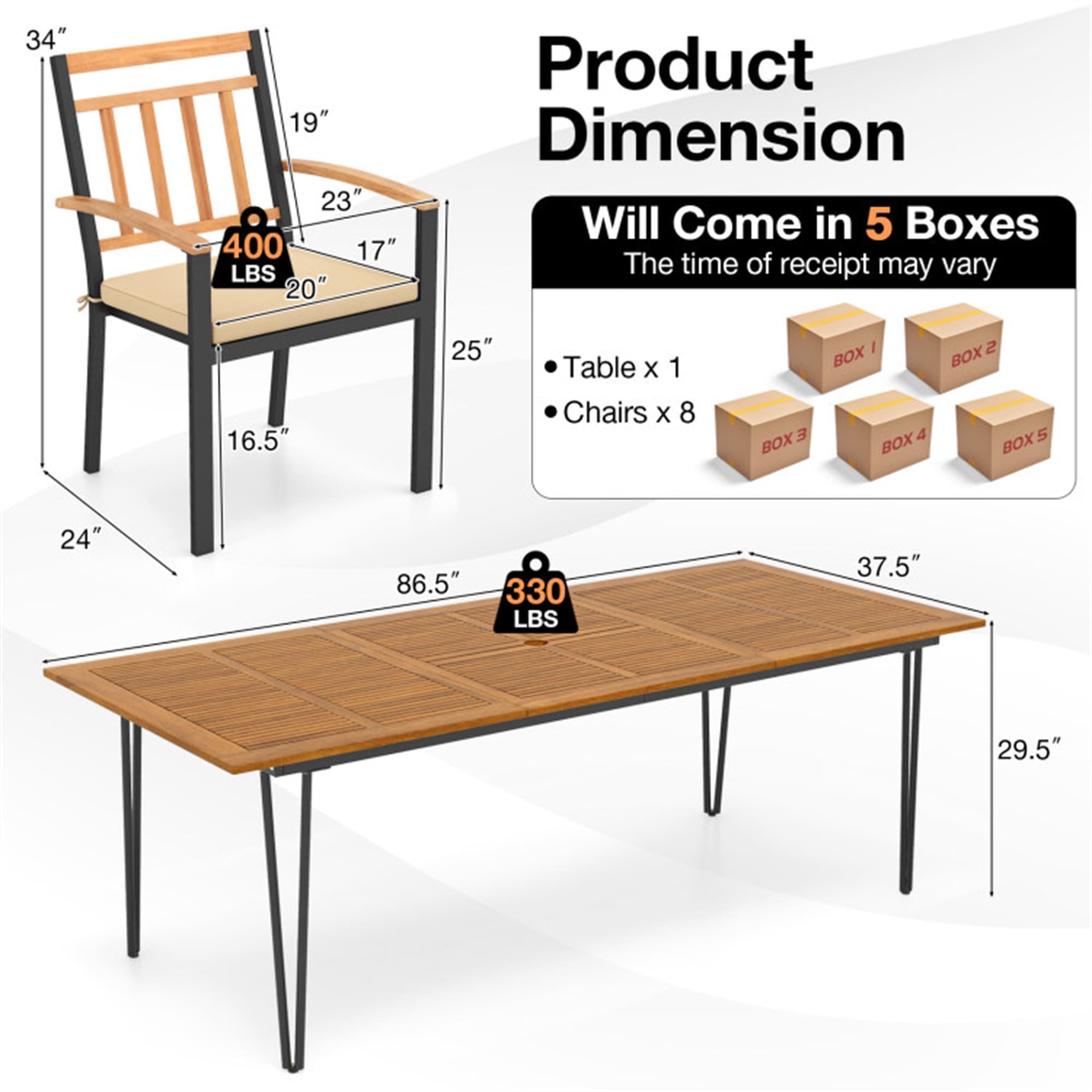 BABOOM BOM-177+-CO Patio-Dining-Sets - View #3
