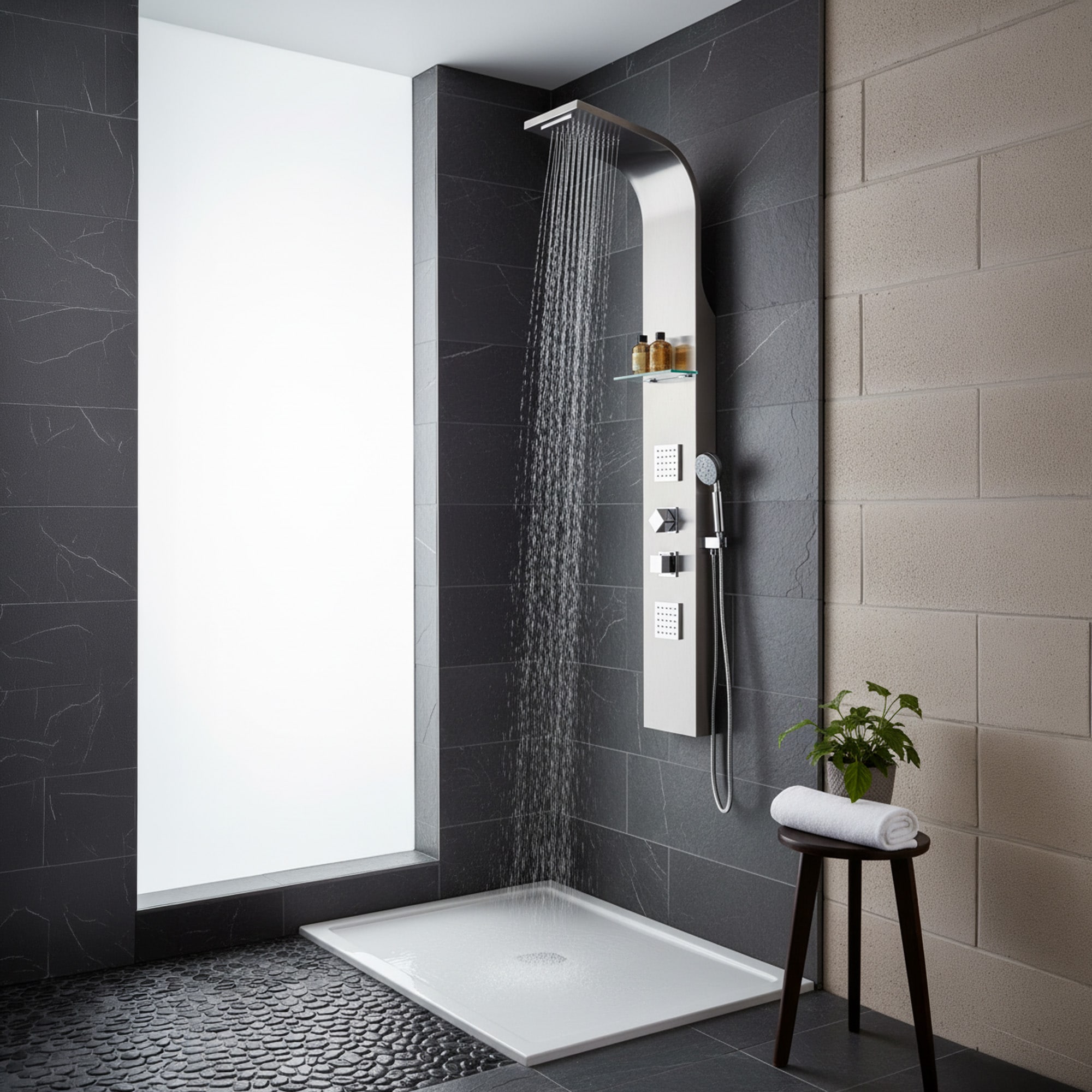 ANZZI SP-AZ023 Showerhead-Bar-Panels - View #3