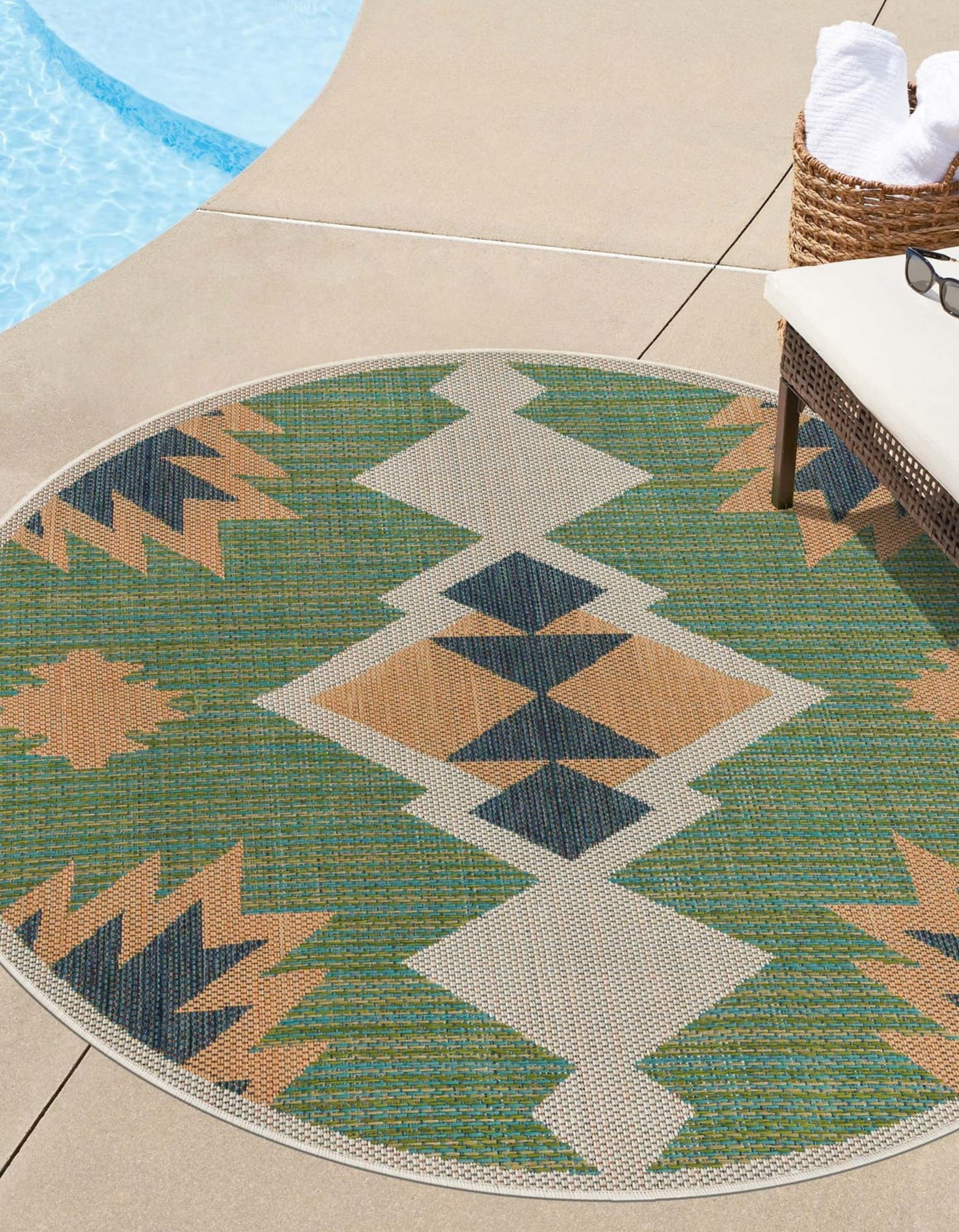 Unique Loom Uni-Eco Indoor/Outdoor 7 X 7 (ft) Round Rubber Non-Slip Rug Pad  in the Rug Pads department at
