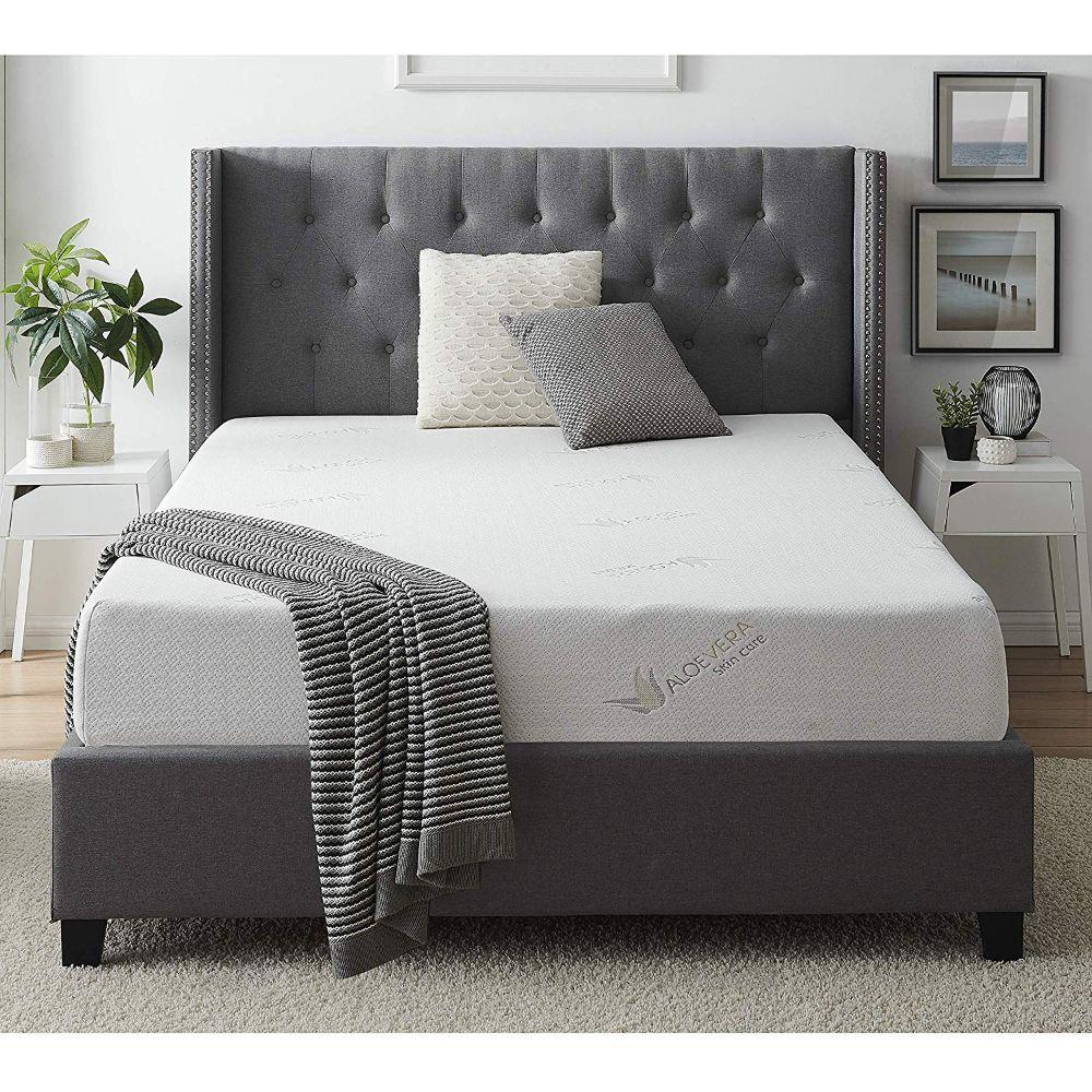 6 Gel Memory Foam Mattress With Antimicrobial Fabric Cover - Twin