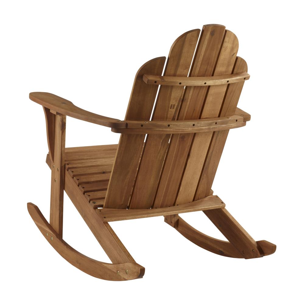 linon adirondack rocker teak