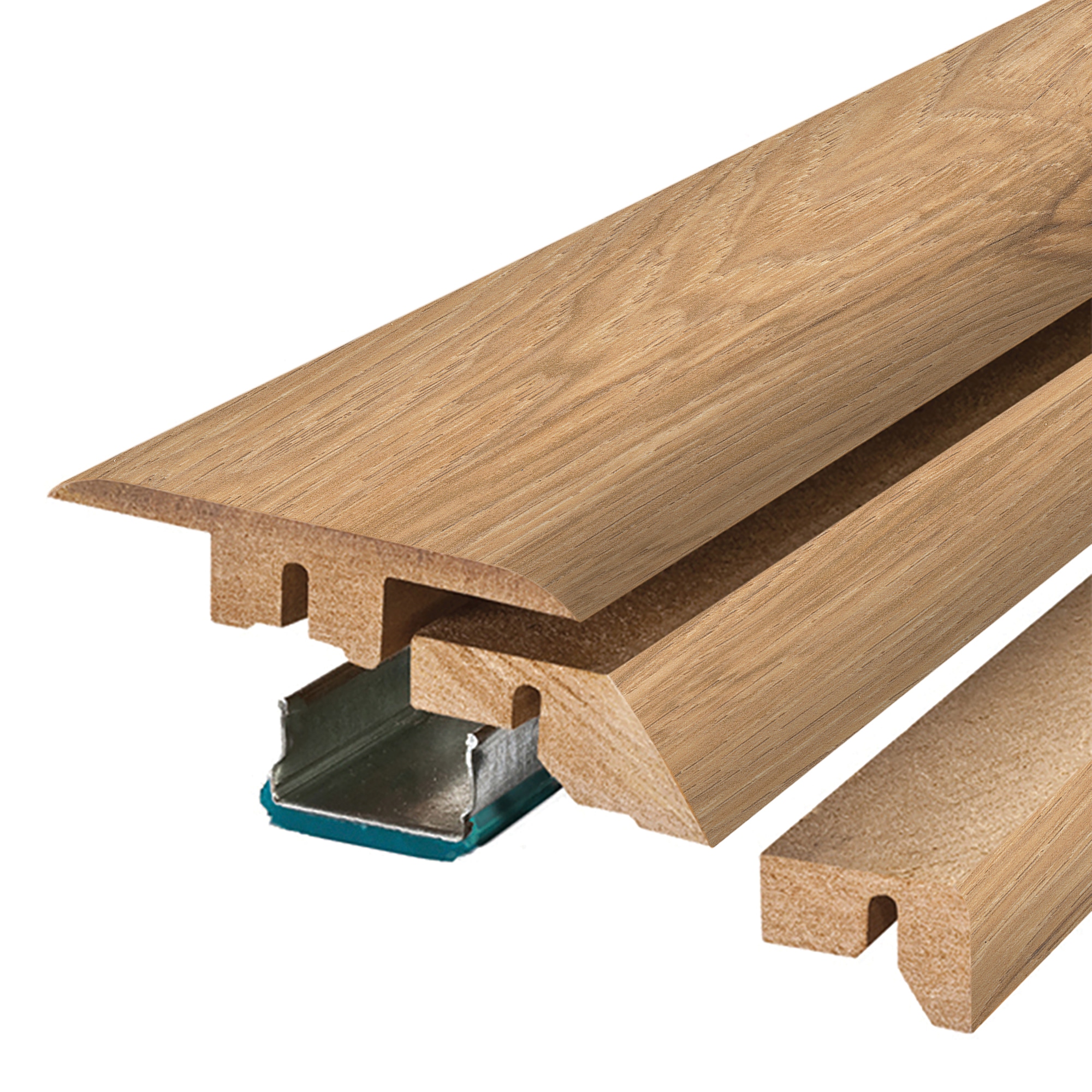 Project Source M4N1S-08137 Fox Prefinished 0.75-in T x 2.37-in W x 78.7-in L Laminate wood Multi-purpose Floor Moulding