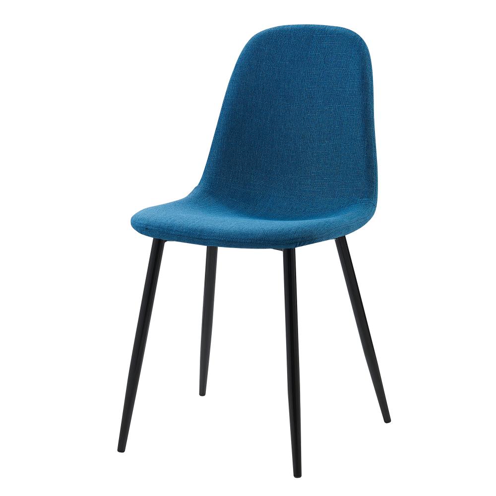 Versanora VNF-00025N Set of 2 Minimalist Contemporary/Modern Polyester/Polyester Blend Upholstered Dining Side Chair (Metal Frame)