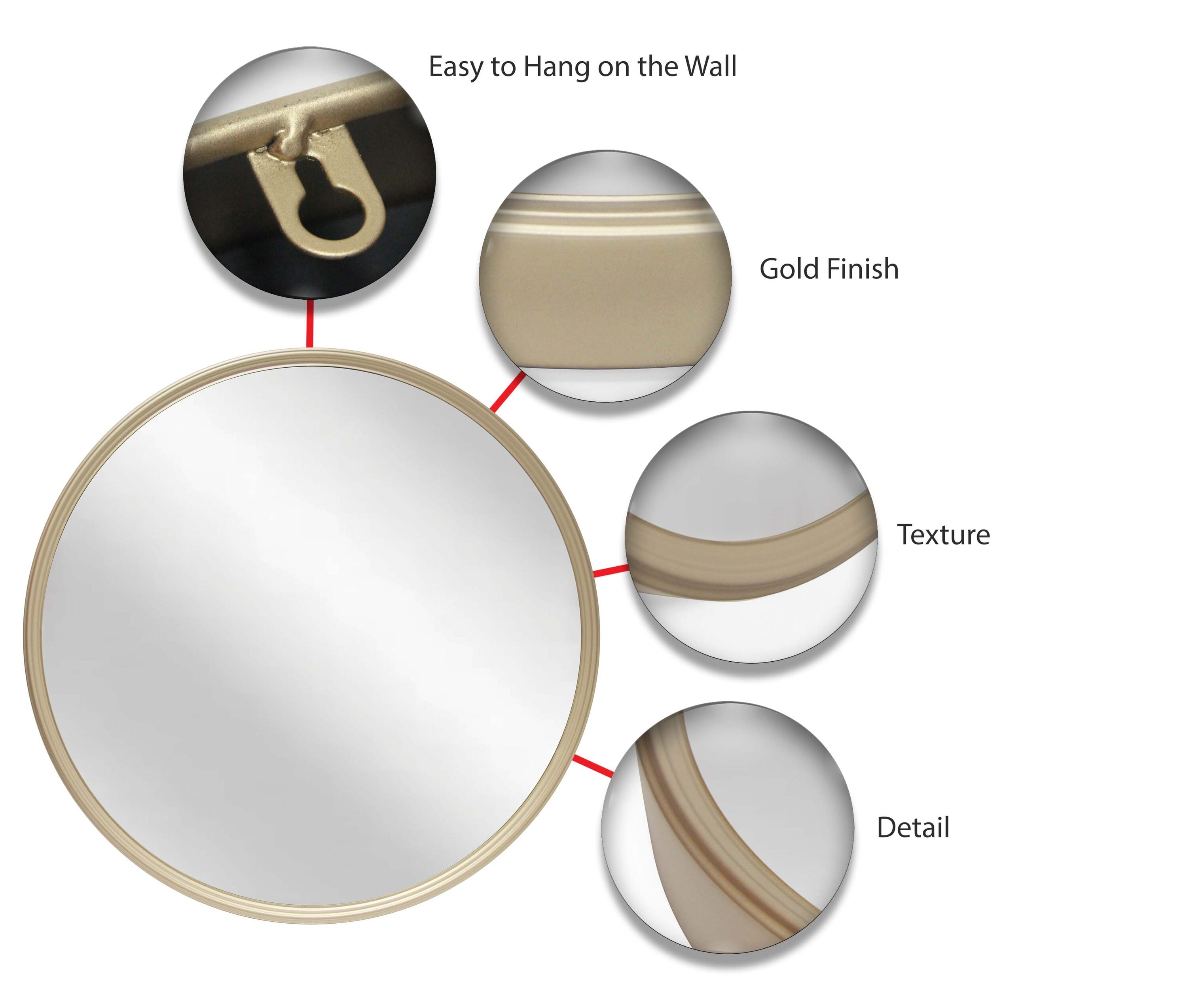 Infinity Instruments 20216GD Decor-Mirrors - View #3
