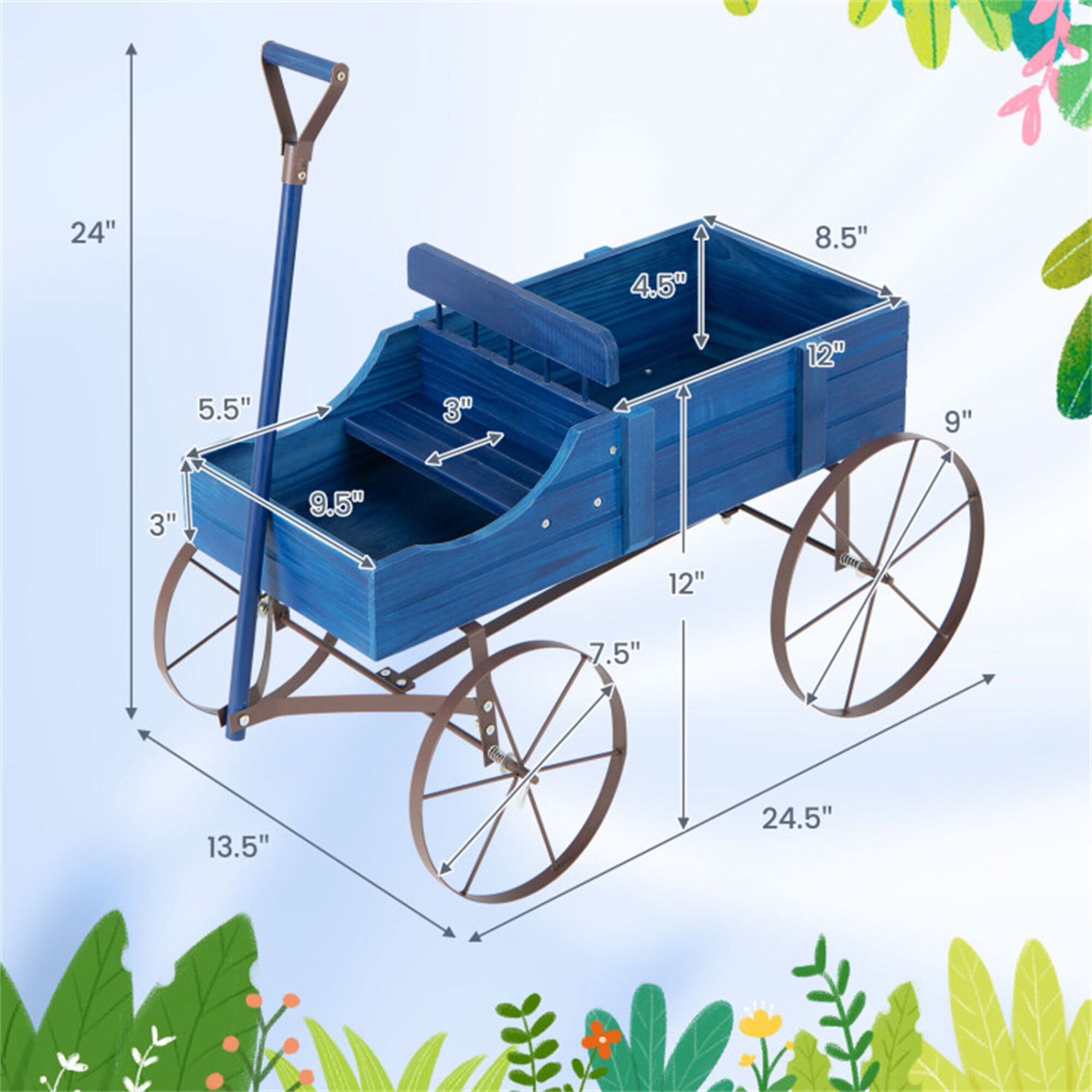 BABOOM BOM-T3662BL-CO Raised-Planter-Boxes - View #4