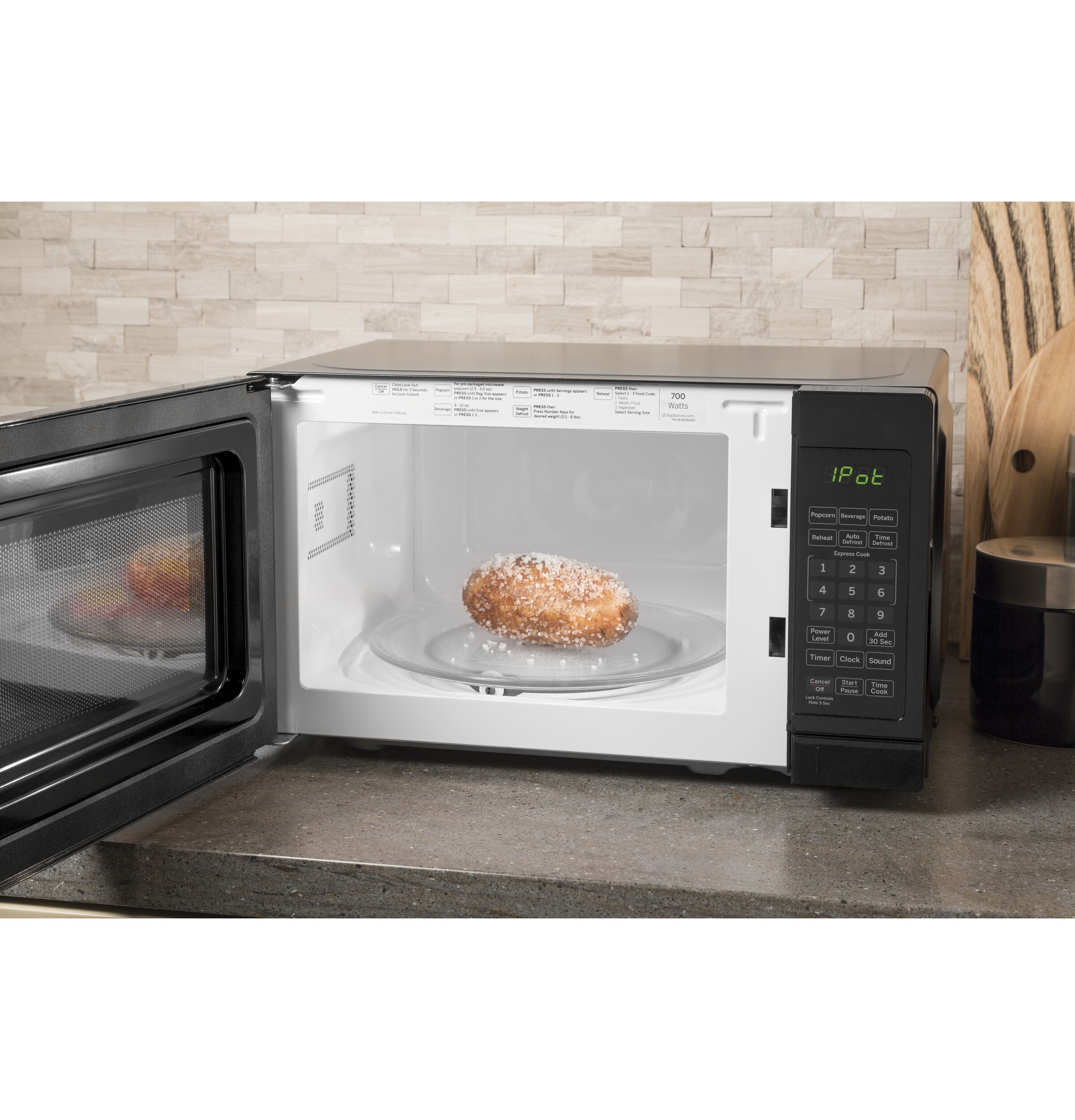 Summit® 0.7 Cu. Ft. Black Countertop Microwave, Fred's Appliance