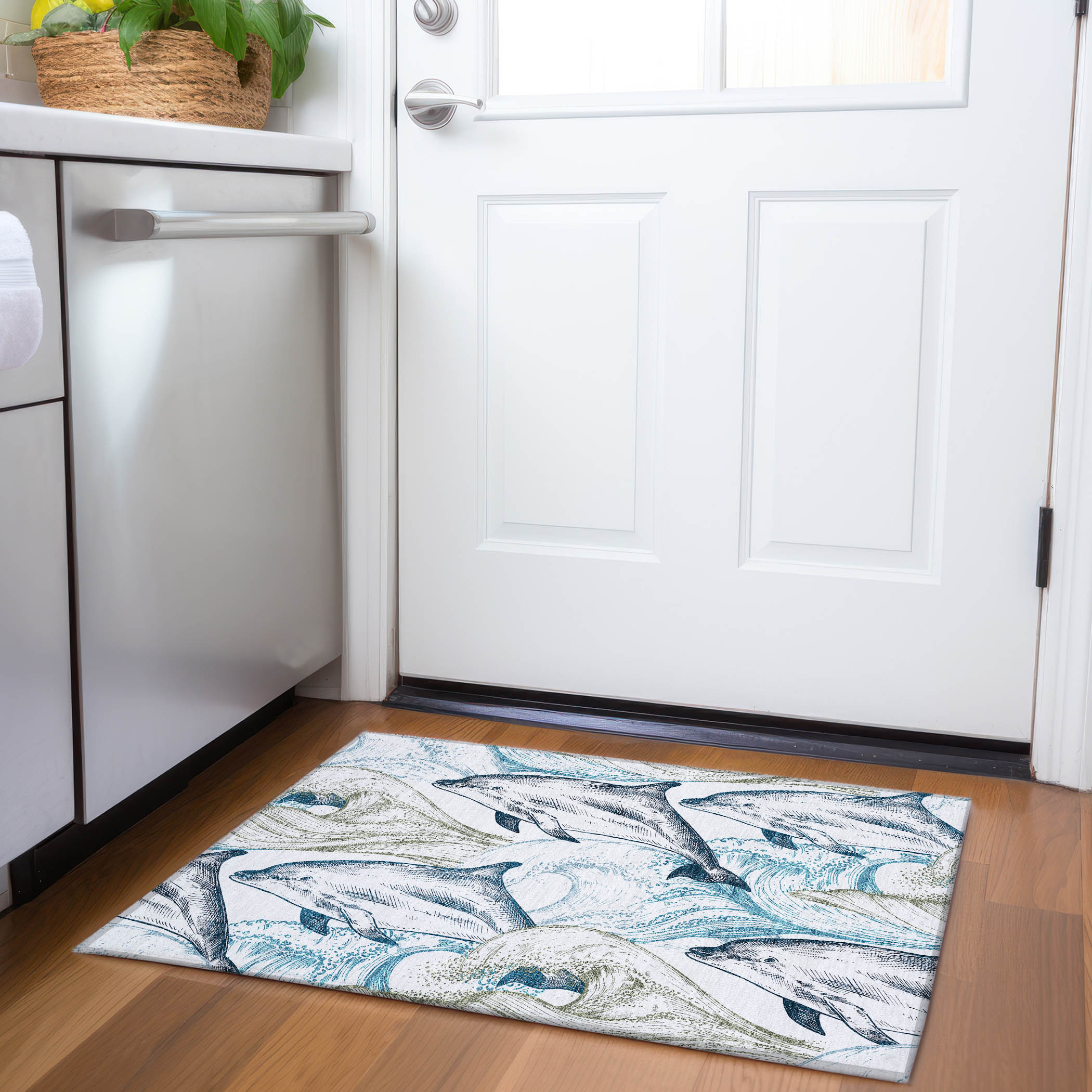 Addison Rugs AMF155IV20X30 Mayfield AMF155IV 2 x 3 (ft) Loomed Polyester Ivory Rectangular Indoor Geometric Machine washable Area rug