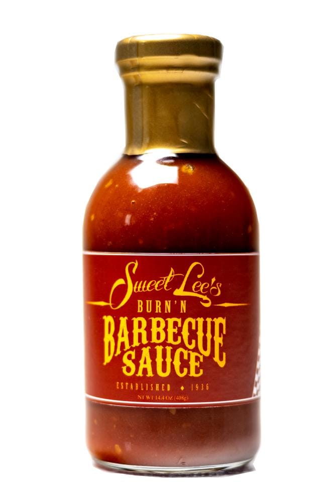 Sweet Lee's BBQ Sauce Sweet Lee's Burn N BBQ Sauce - 14oz Habanero Topping | Southern Sweet with a Hint of Spice | Fresh Garlic & Peppers | No -  B18N6391