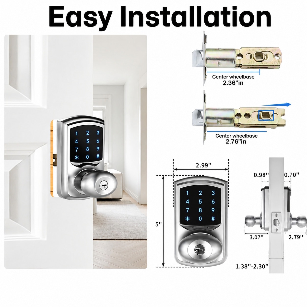 Adrinfly LAD0806D345 Door-Knobs - View #8