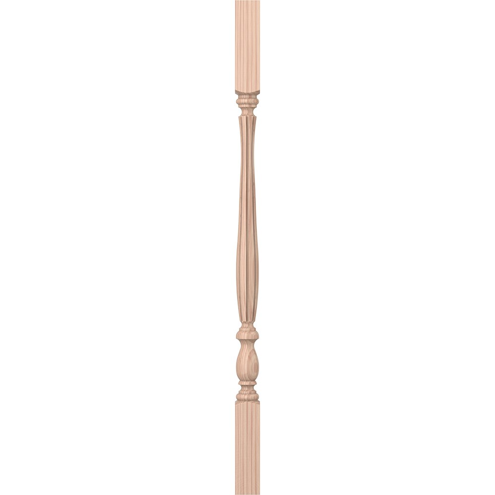 L.J. Smith Stair Systems LJF-2905-B 34 34-in x 1.75-in Unfinished Beechwood Square Top Stair Baluster