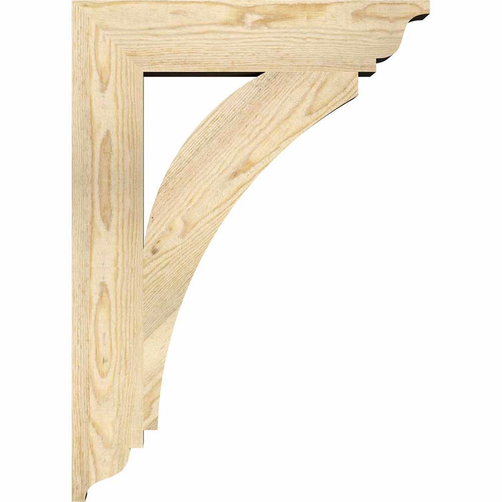 Ekena Millwork BKT04X20X28THR01RDF Exterior-Brackets-Braces - View #3