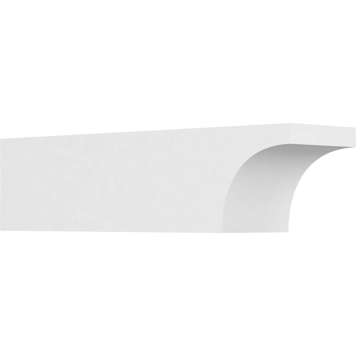 Ekena Millwork RFTP06X06X24HUN Standard Huntington 6-in X 6-in X 24-in White PVC Rafter tail