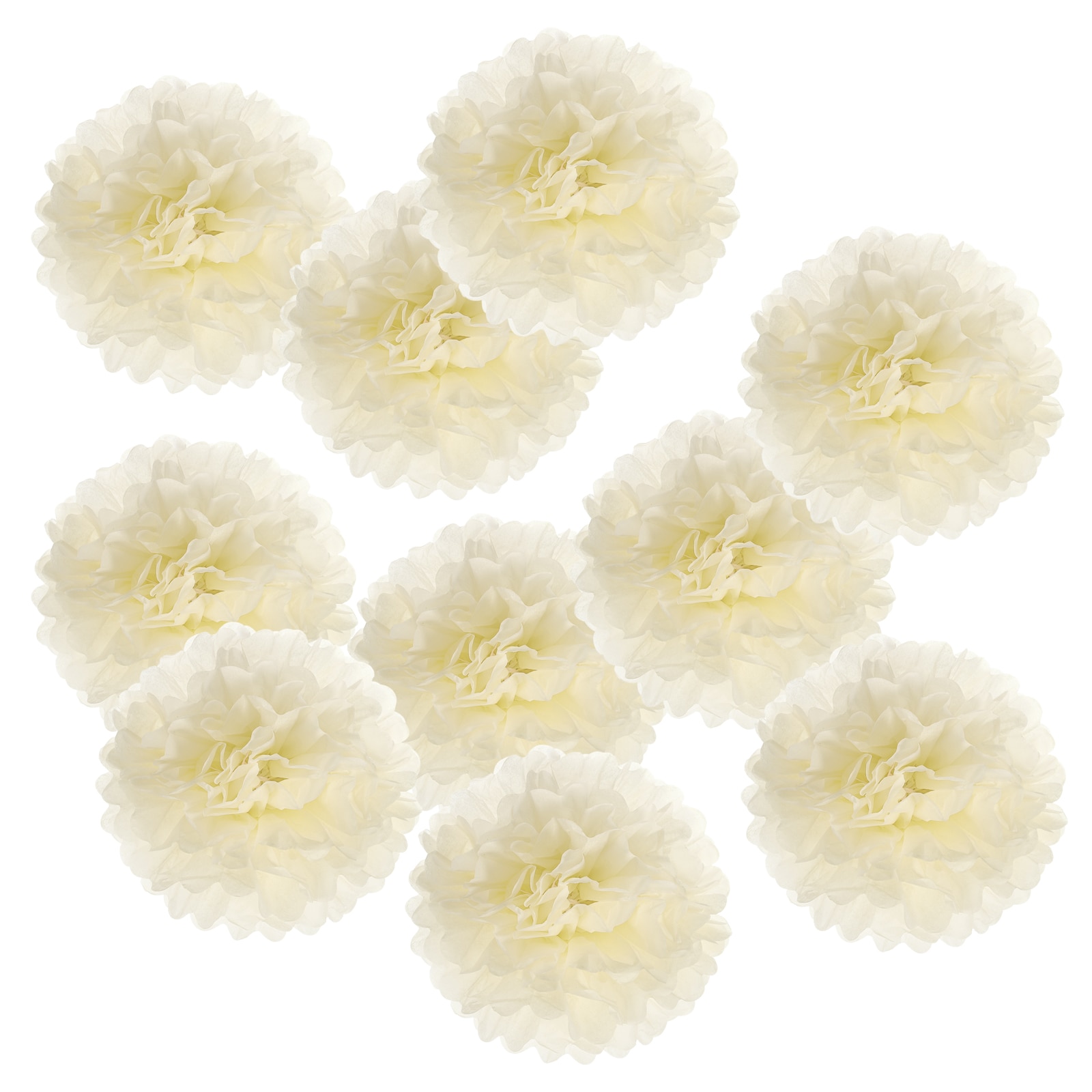 PATIKIL 6inch Tissue Pom Poms Flowers 10pcs Paper Flower Ball for Wedding Bridal Shower Birthday Bachelorette Party Backdrop Decoration Beige #S26050800UX3560