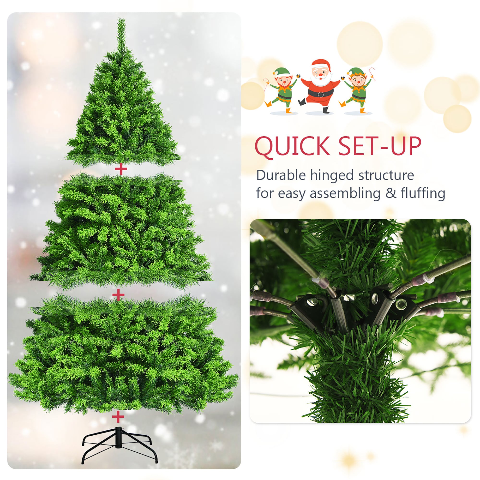 Costway CM23576 Artificial-Christmas-Trees - View #3