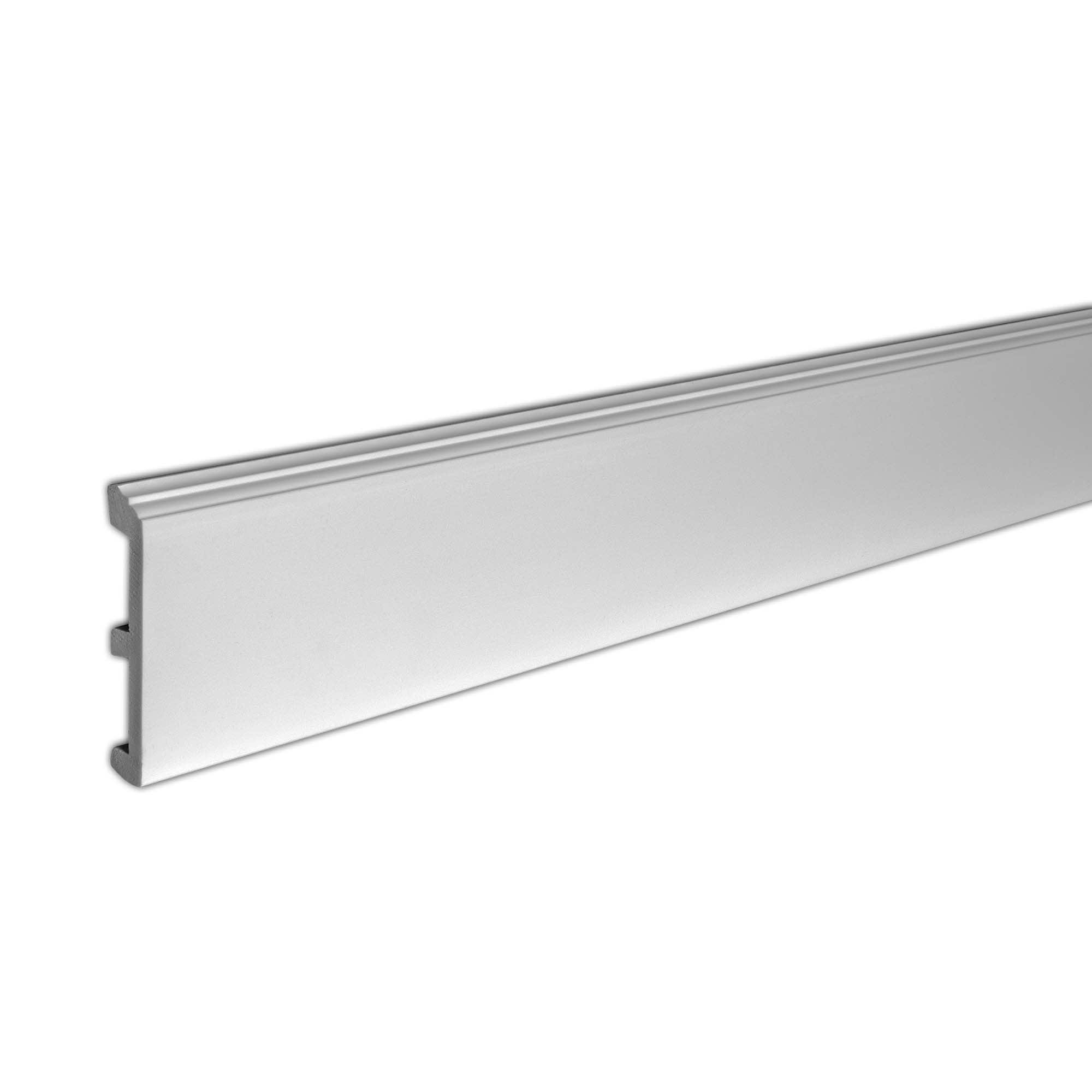Architectural Products by Outwater 3P5.37.01093 3/4-in x 4-3/4-in x 8-ft Modern Primed Polystyrene Baseboard 5 -Pack