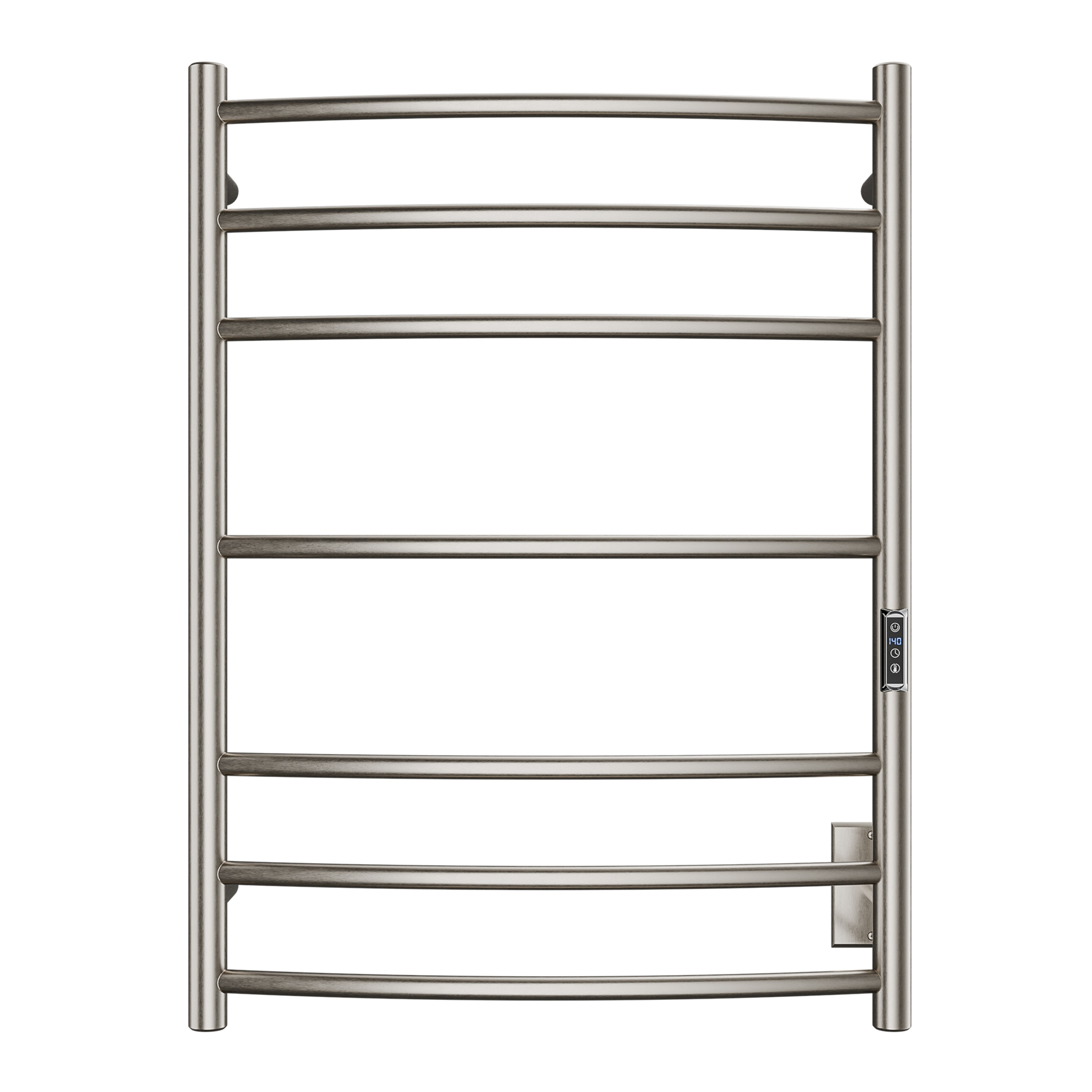 ANZZI Brushed nickel Plug-in Wall mount Towel Warmer 5.5-in x 23.6-in x 31.5-in #TW-AZ027BN