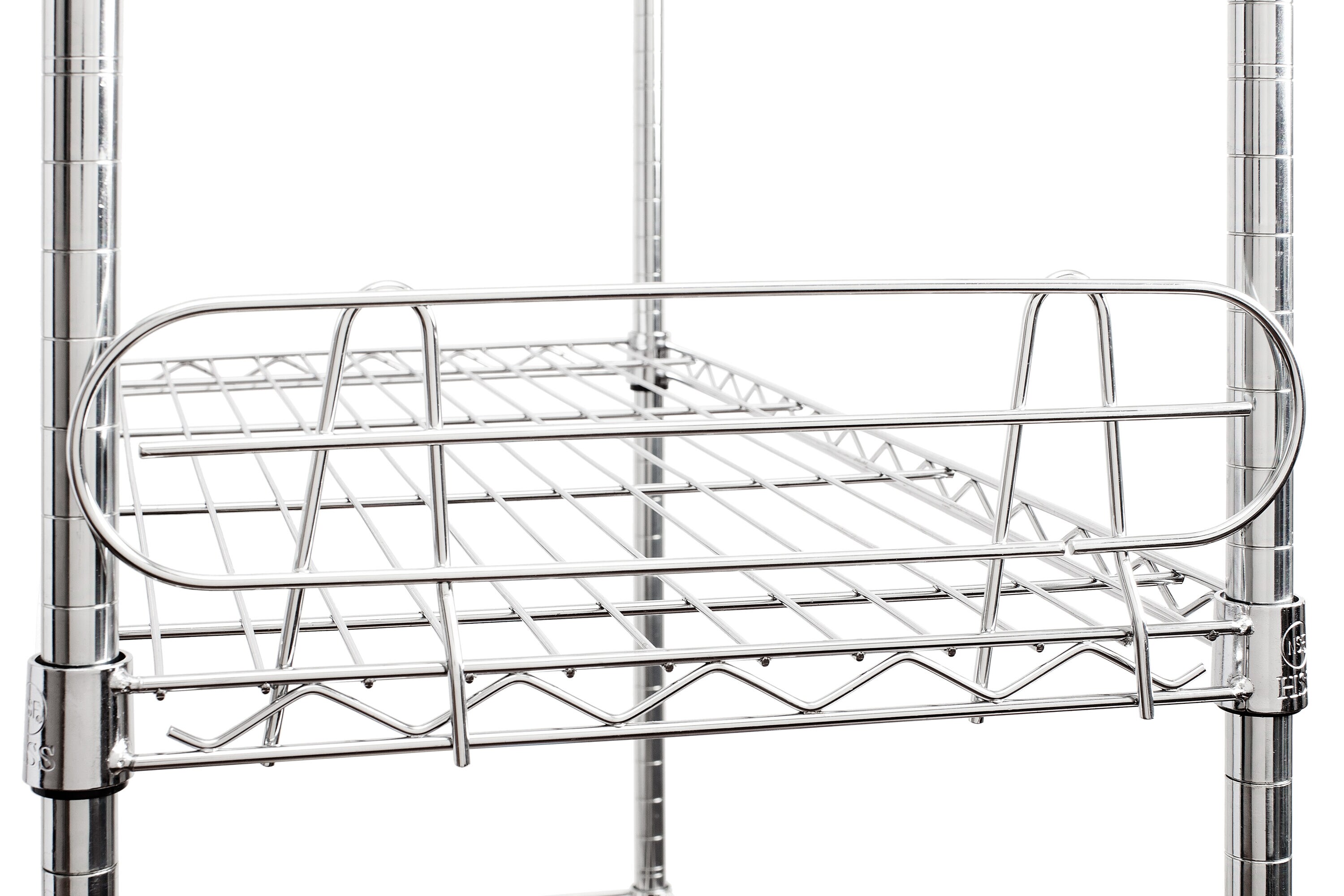 Home Storage Space 18-in x 5.25-in x 0.625-in Chrome Wire Shelf Ledge ...