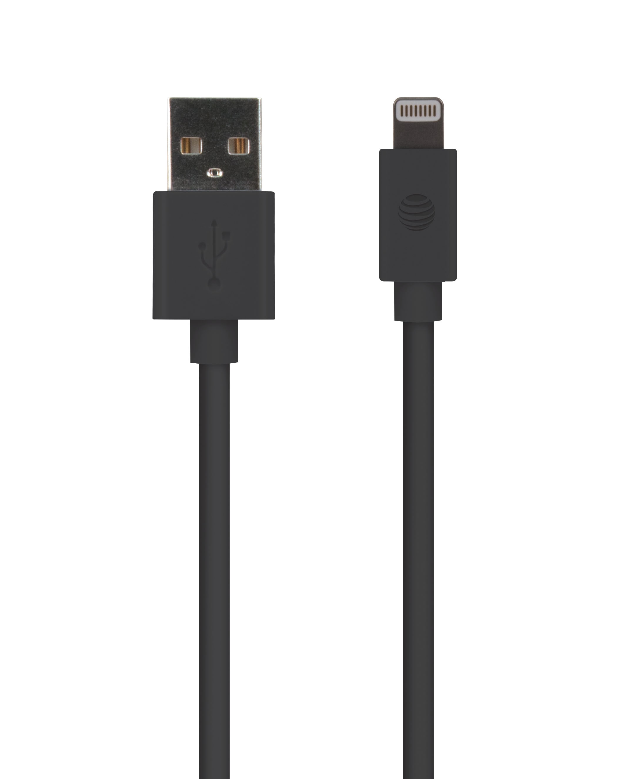 AT&T PVLC1-BLK 4-ft Usb 2 Lightning Black Cable
