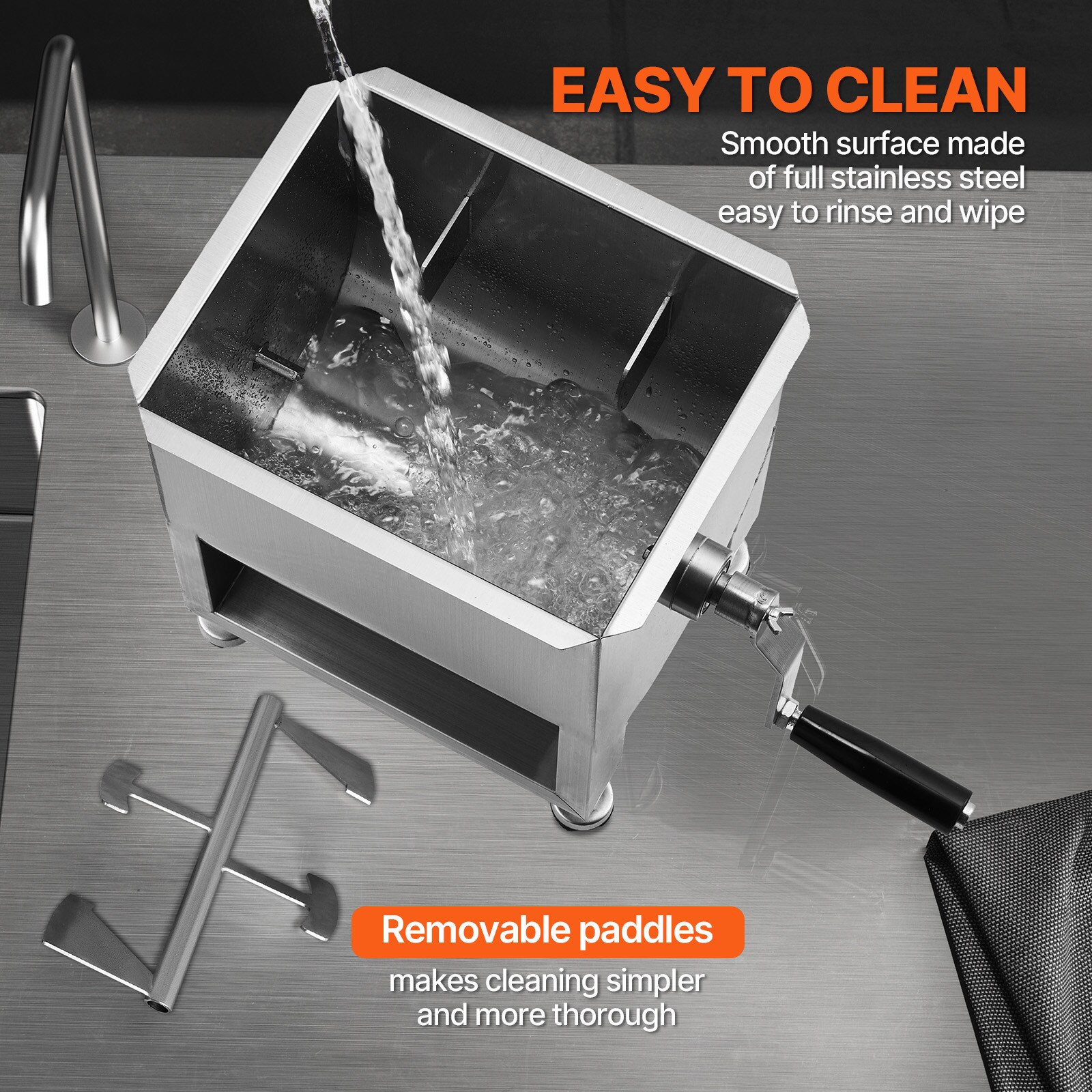 VEVOR RLJBJBKQXKG26A7001V0 Meat-Grinders - View #5