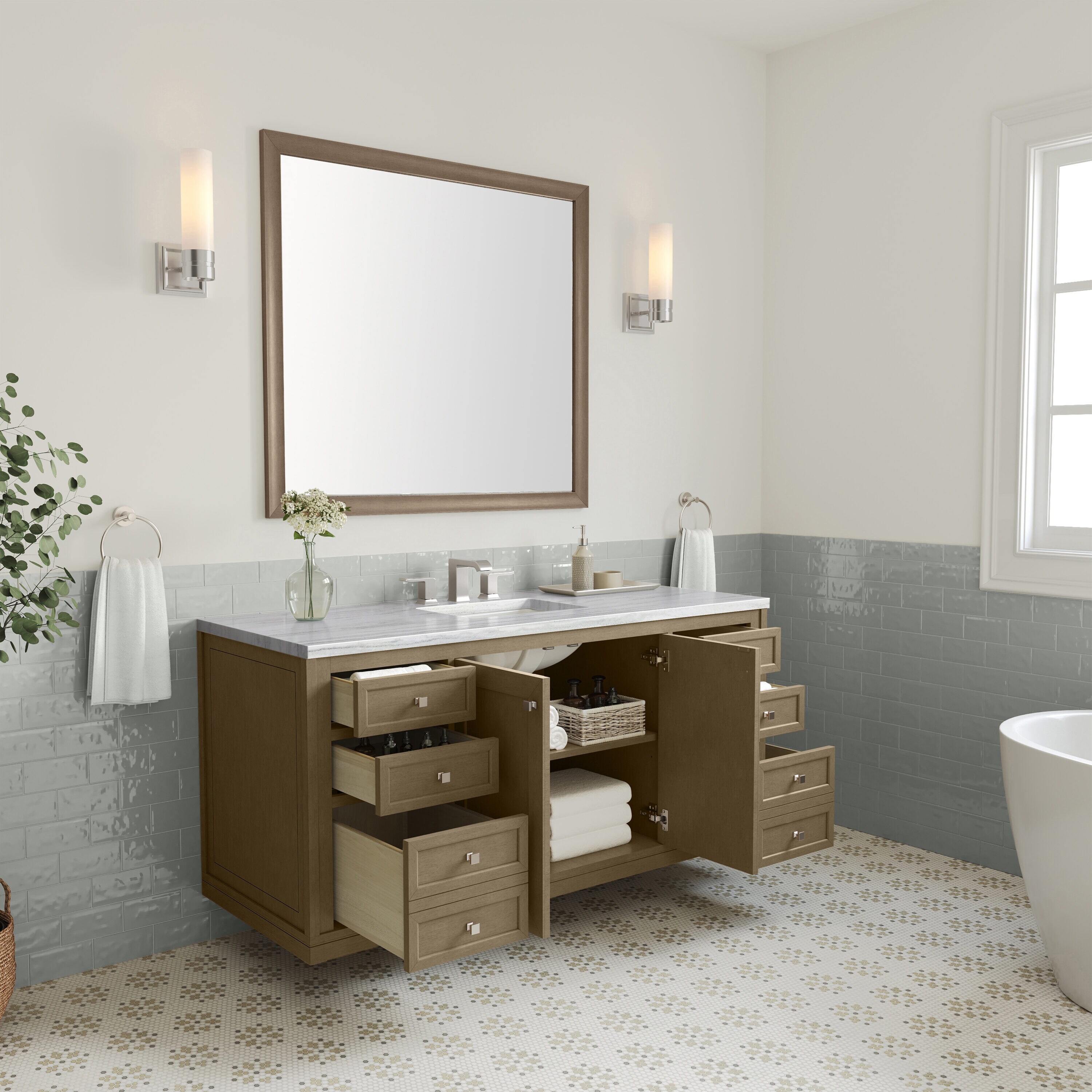 James Martin Vanities 503-V60S-WLW-3AF Bath-Vanity-Combo - View #10