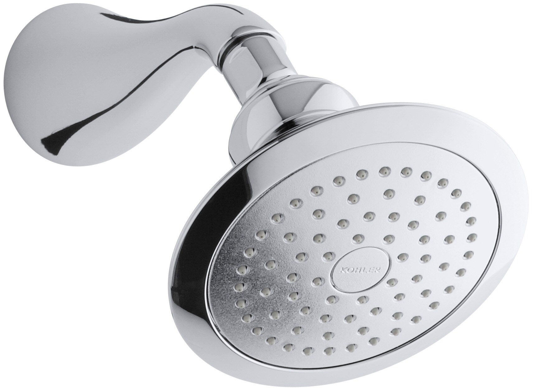 KOHLER Revival Polished Chrome Fixed Showerhead Shower Head (2.5-GPM (9 ...