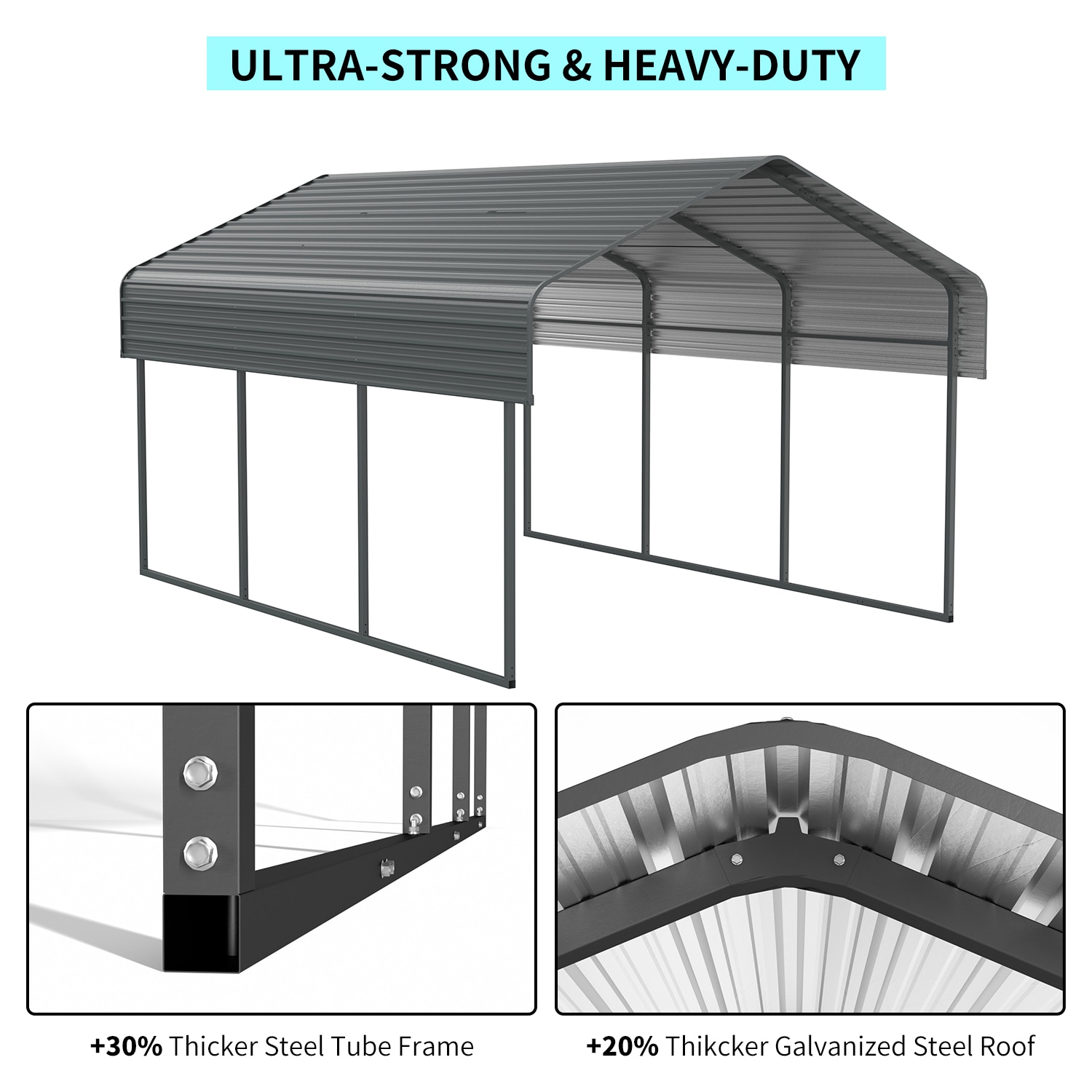 Dimakai DI-QFWS0053P Carport-Covers - View #4