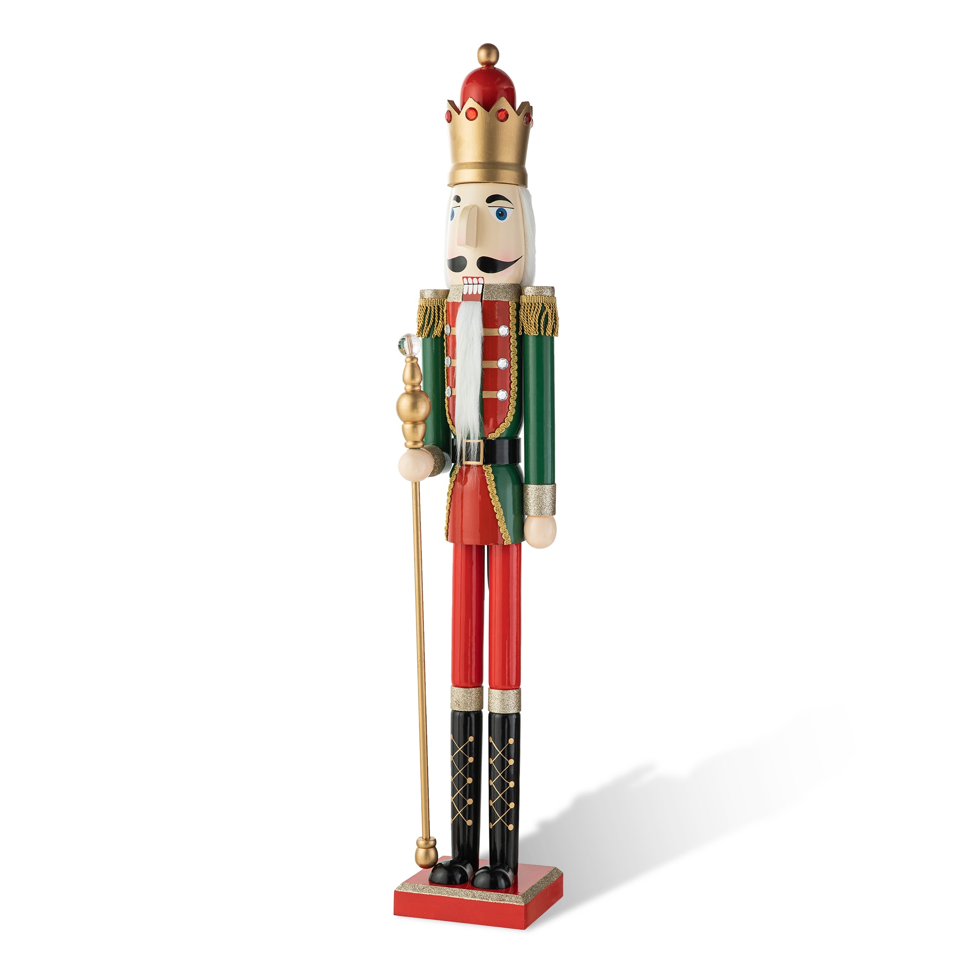 Glitzhome 42-in Nutcracker Christmas Decor 2036700003 at Lowes.com