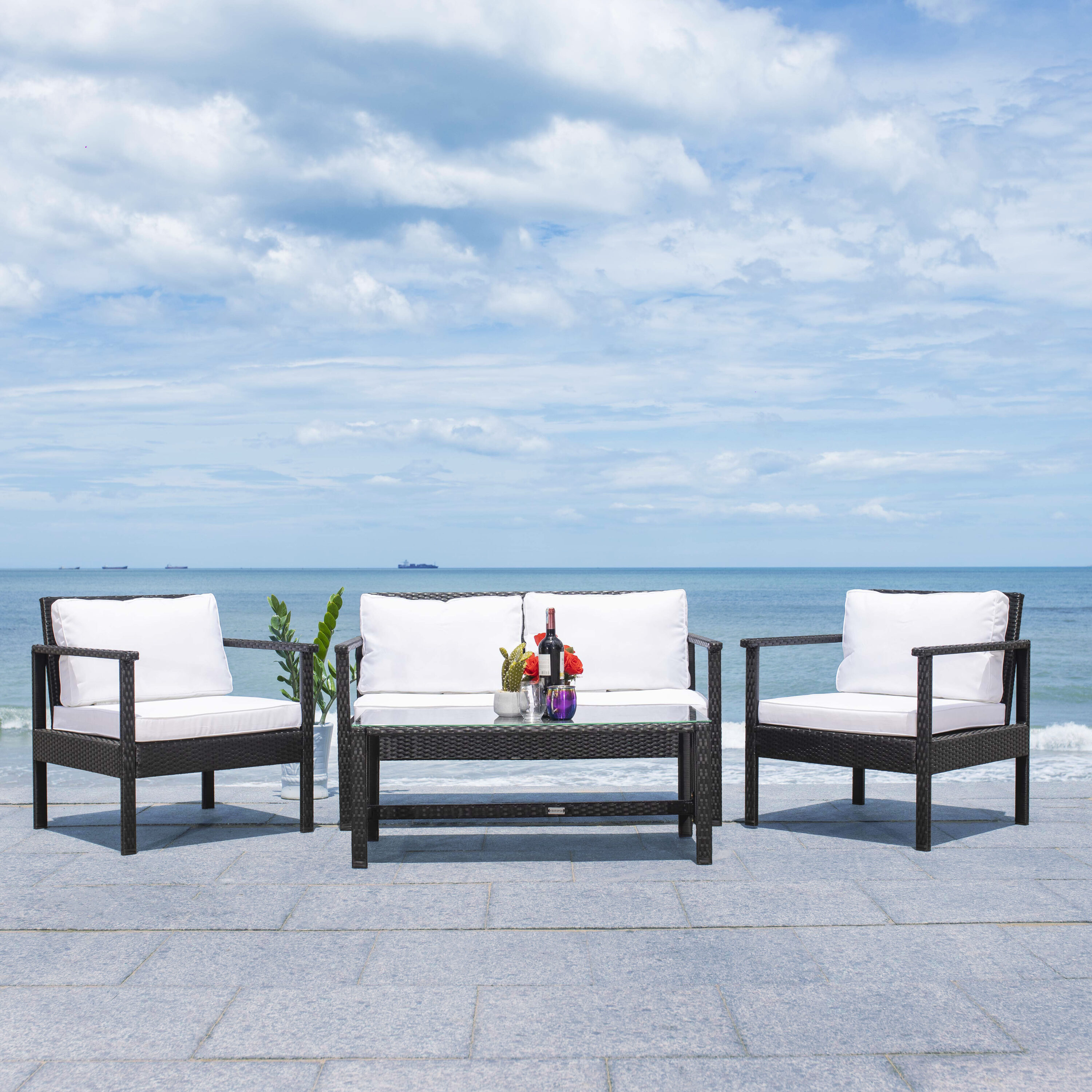 Safavieh PAT7714A Patio-Conversation-Sets - View #6