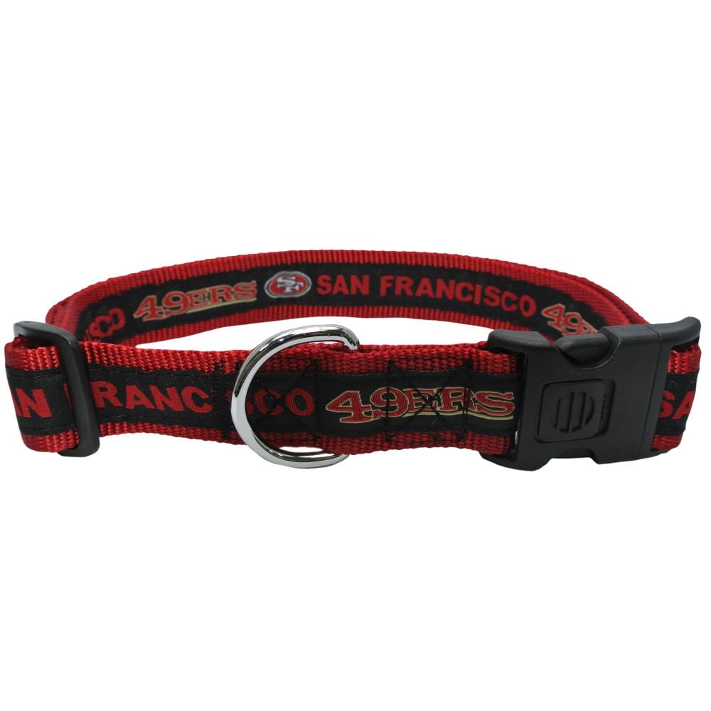 Pets First San Francisco 49ers Black and Red Dog Collar, Extra