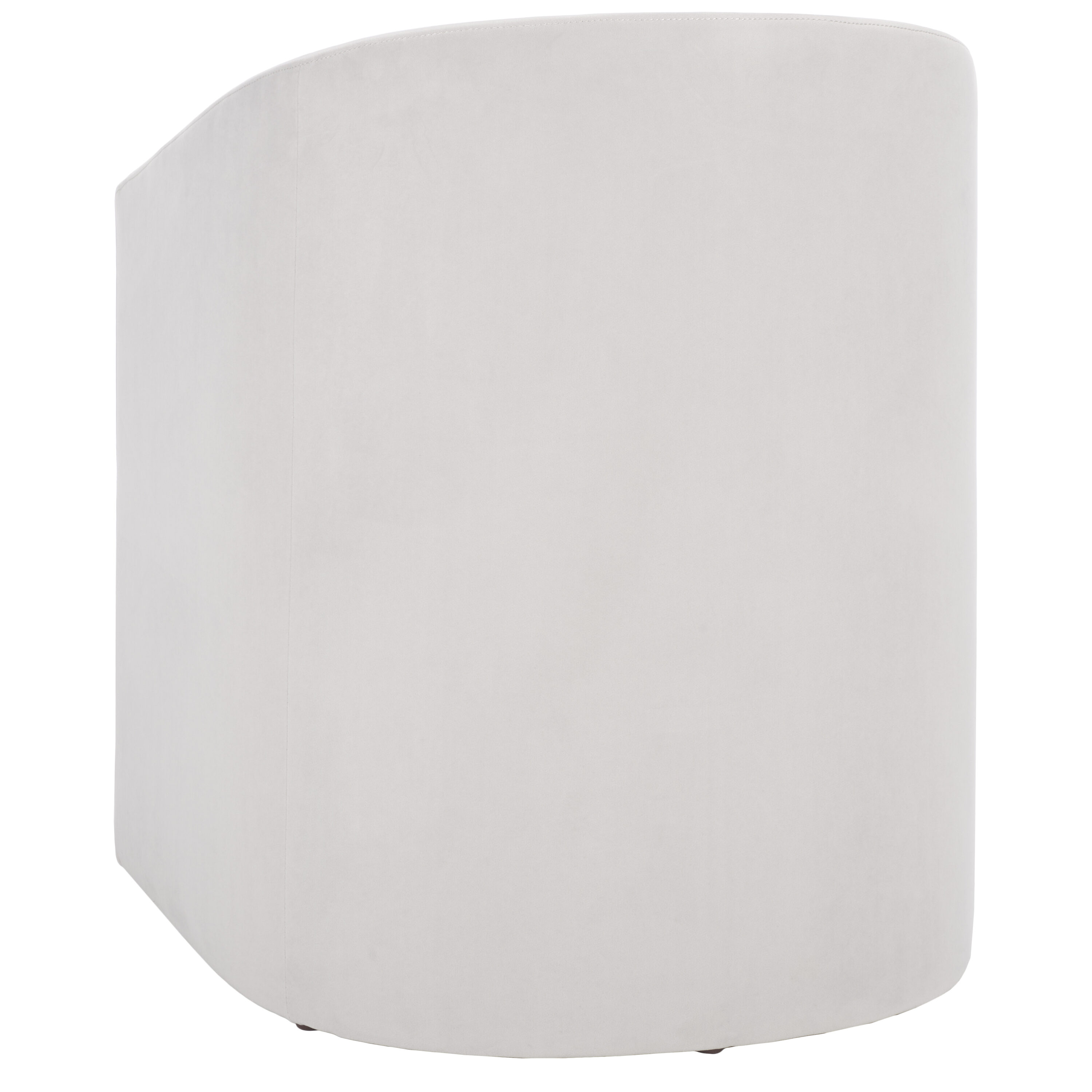 Elysian Light Grey Velvet Barrel Accent Chair
