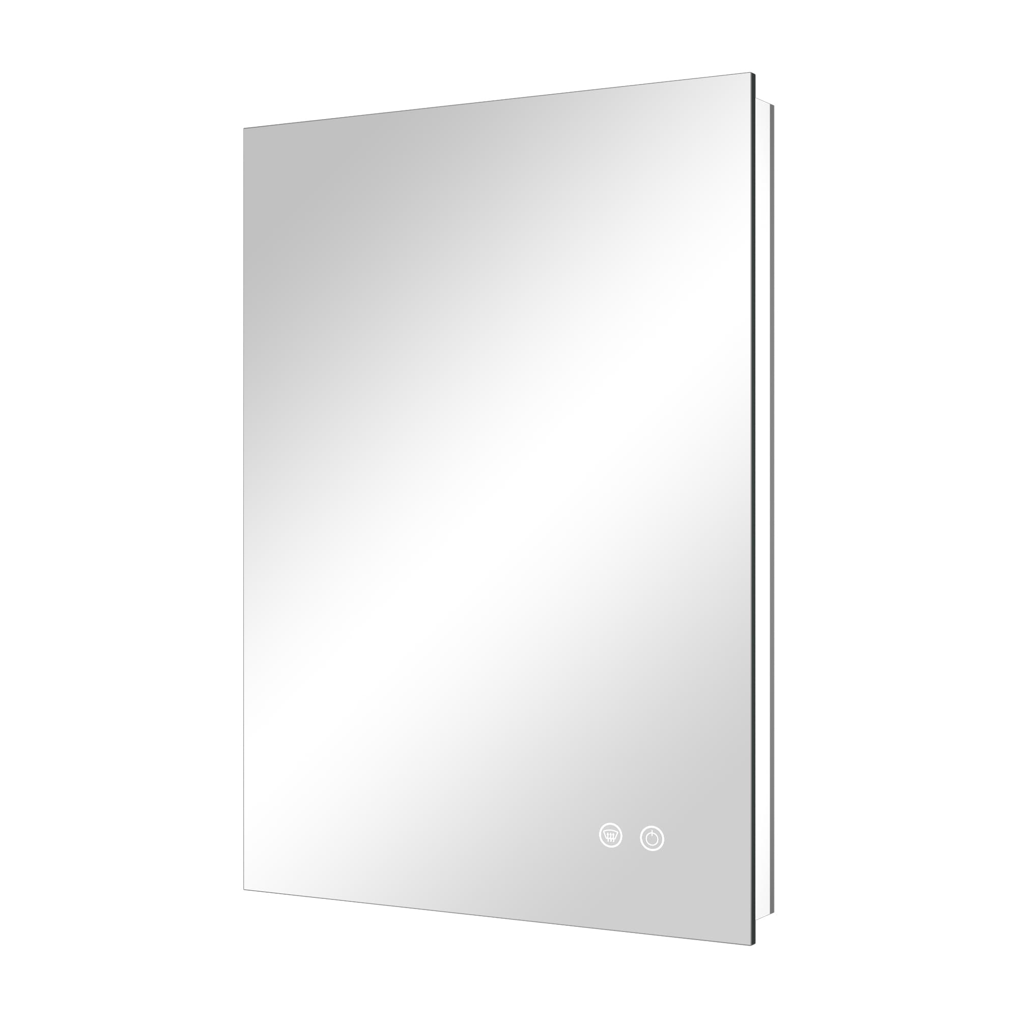TETOTE - 20x28 Inch Backlit Bathroom Mirror Tempered Glass Dimmable LED Vanity Mirror with Lights...